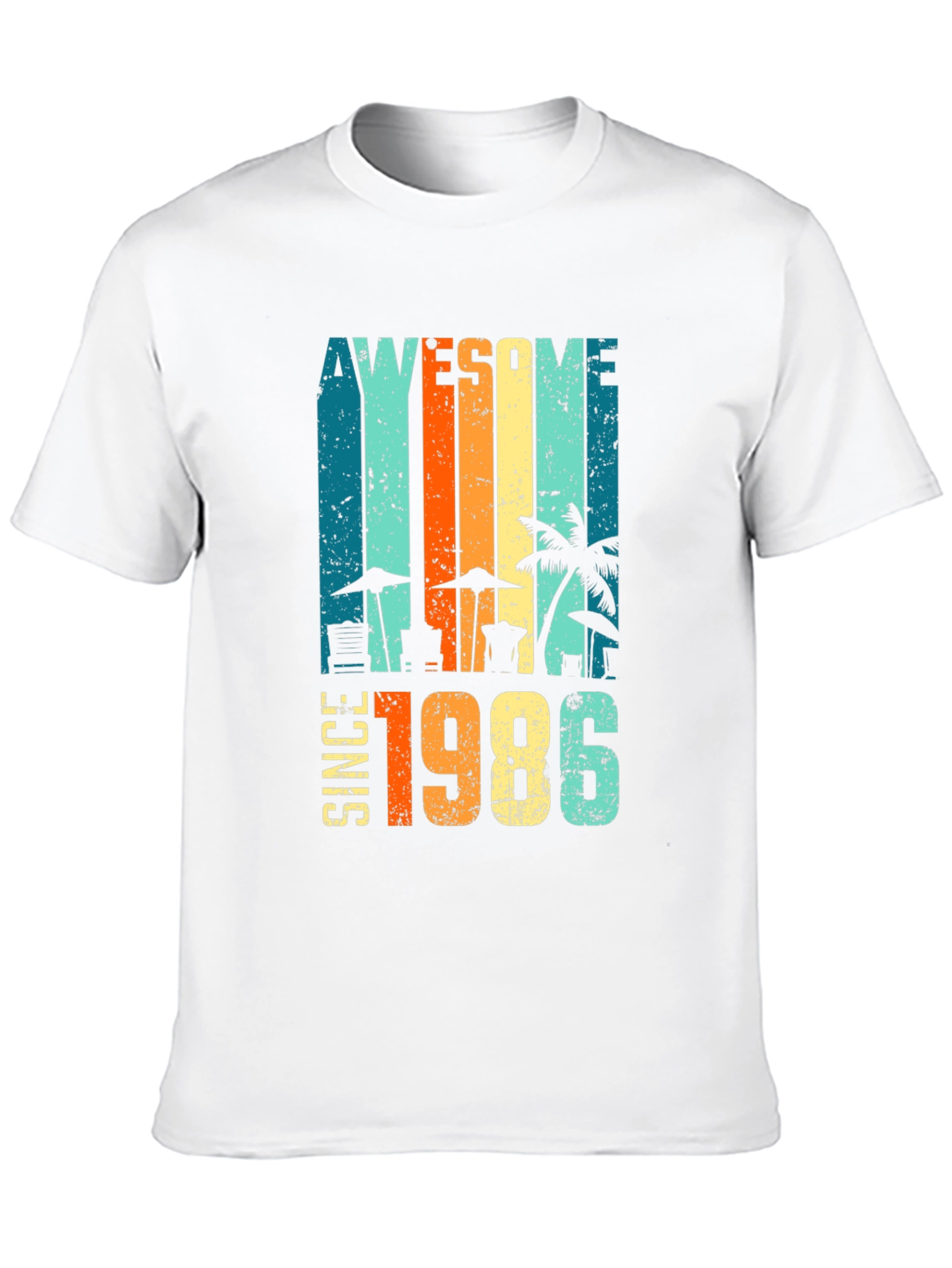 Awesome Since 1986 Retro Beach T-Shirt