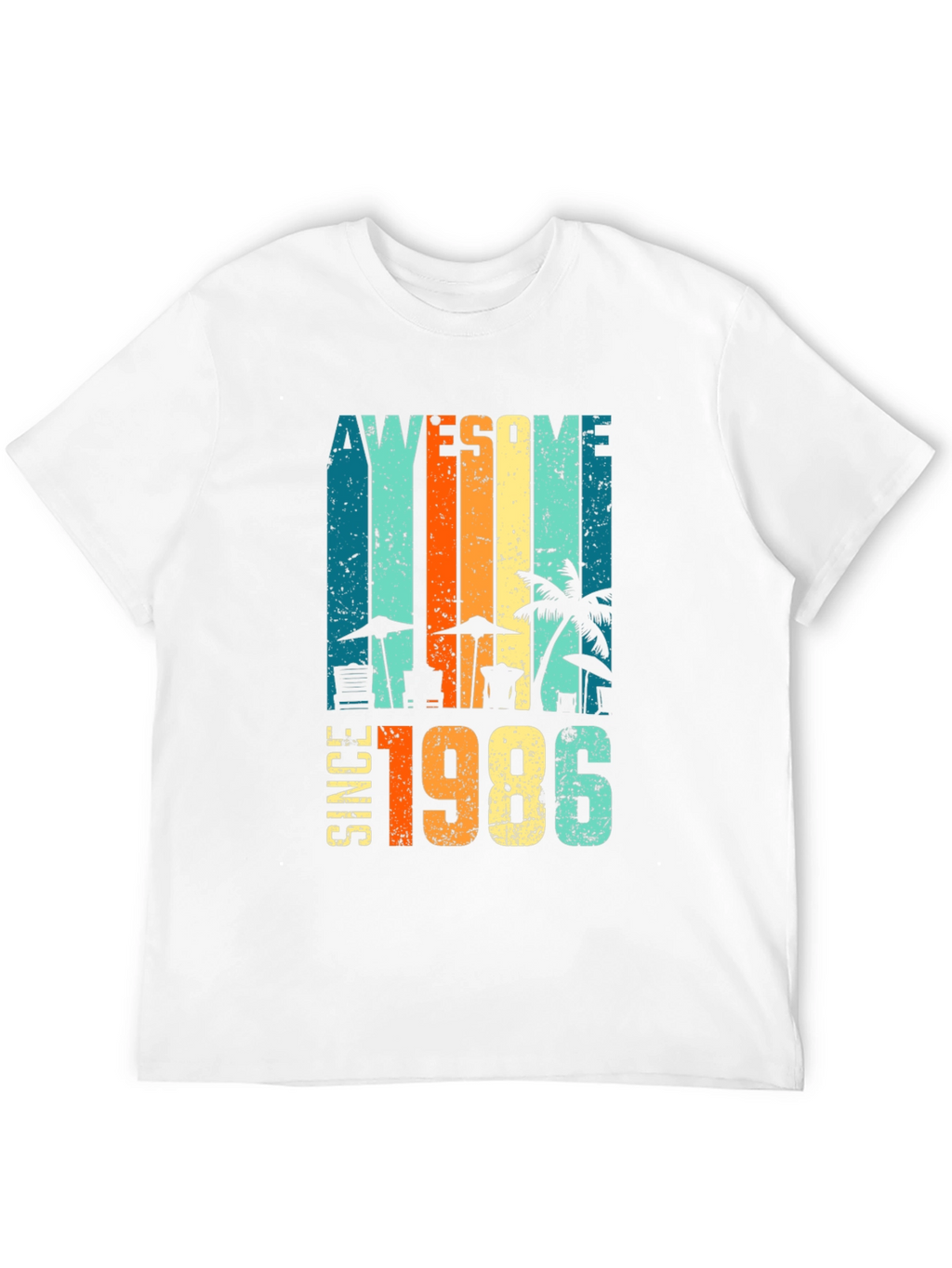 Awesome Since 1986 Retro Beach T-Shirt