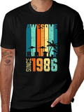 Awesome Since 1986 Retro Beach T-Shirt