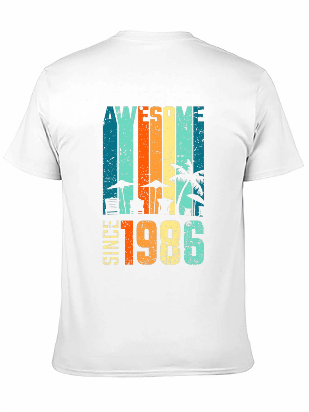 Awesome Since 1986 Retro Beach T-Shirt