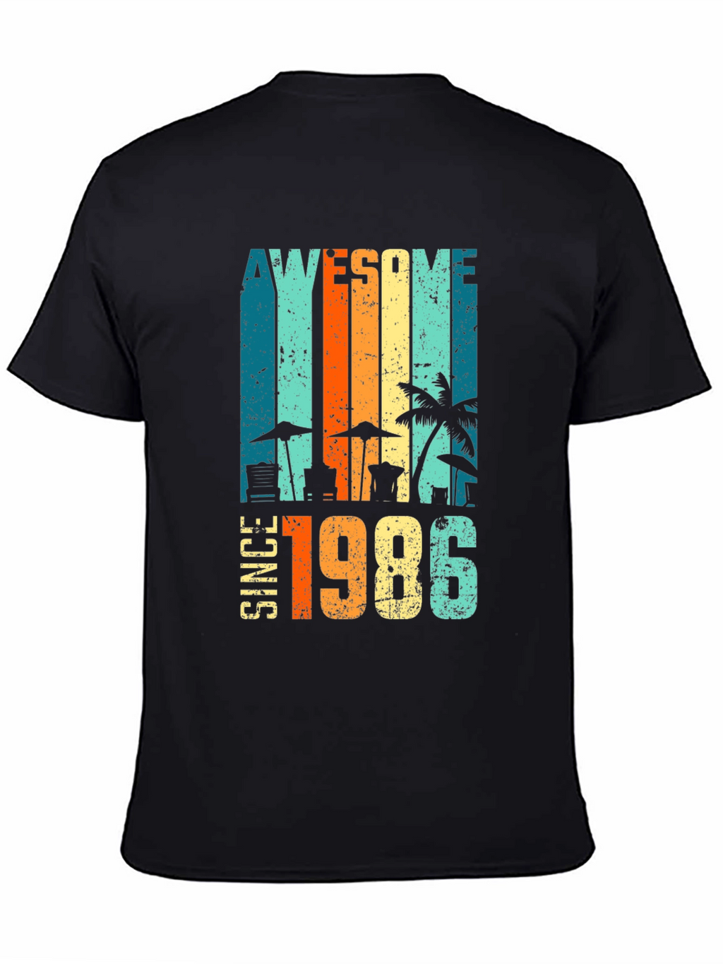 Awesome Since 1986 Retro Beach T-Shirt