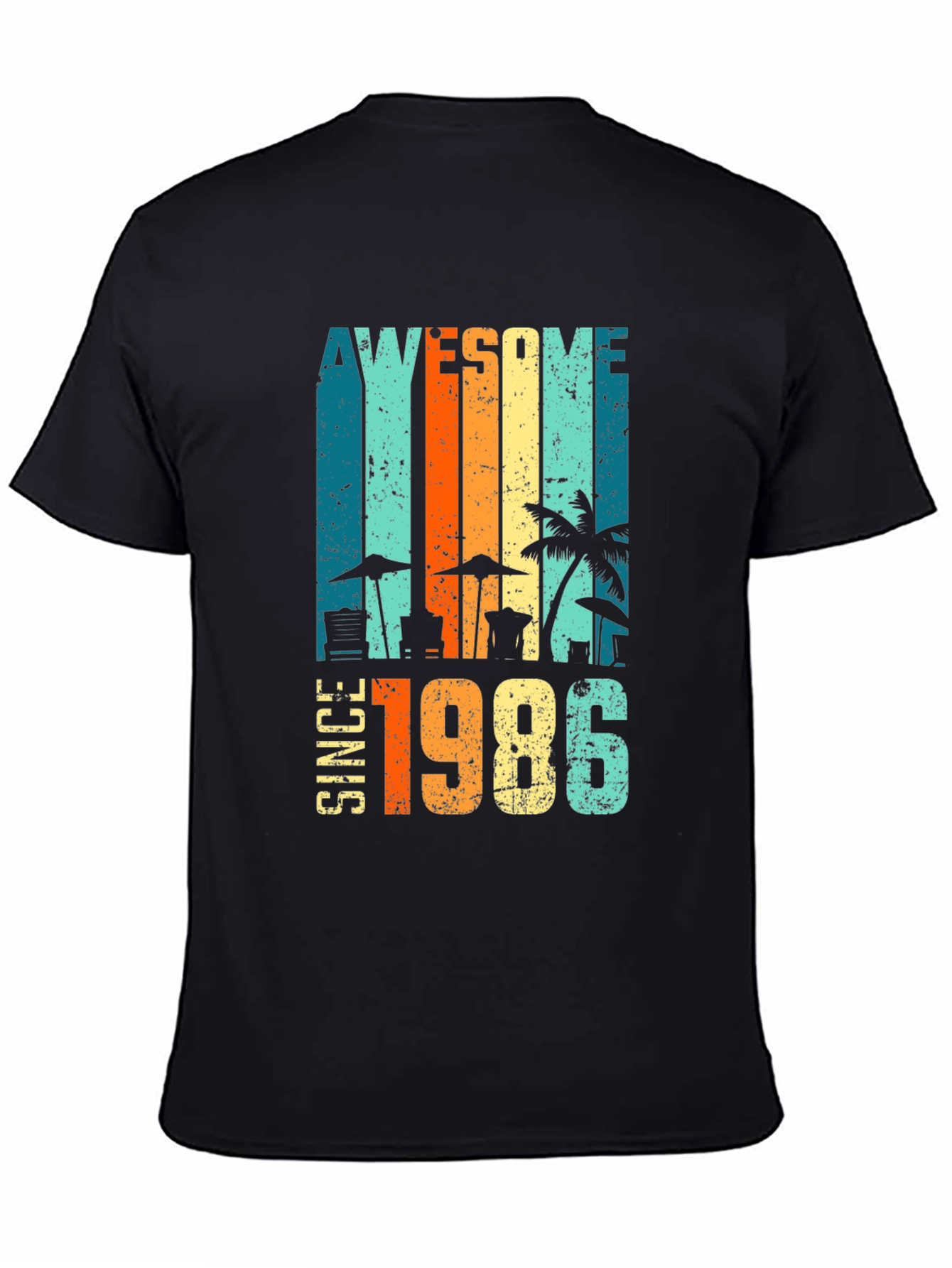 Awesome Since 1986 Retro Beach T-Shirt
