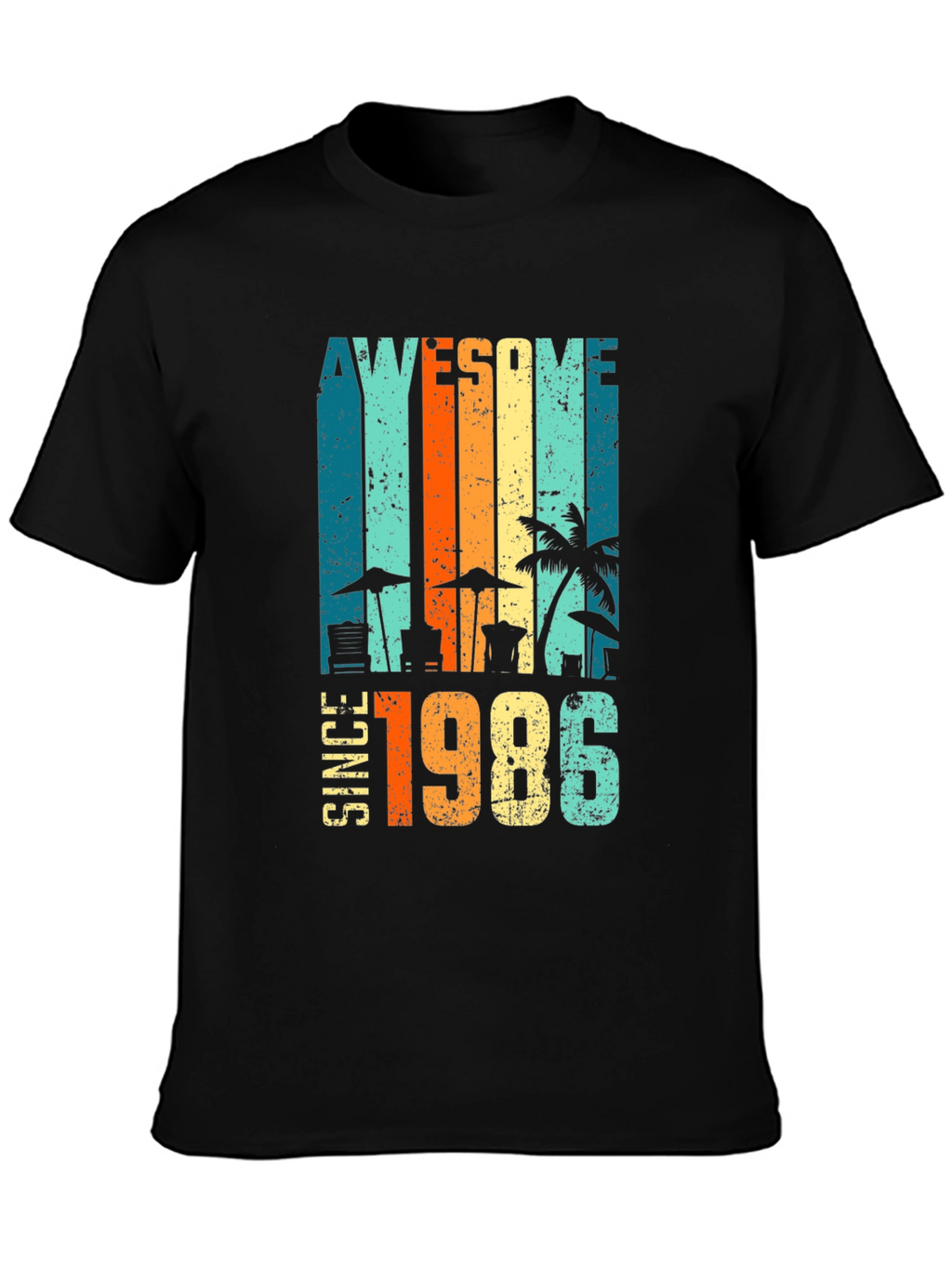 Awesome Since 1986 Retro Beach T-Shirt