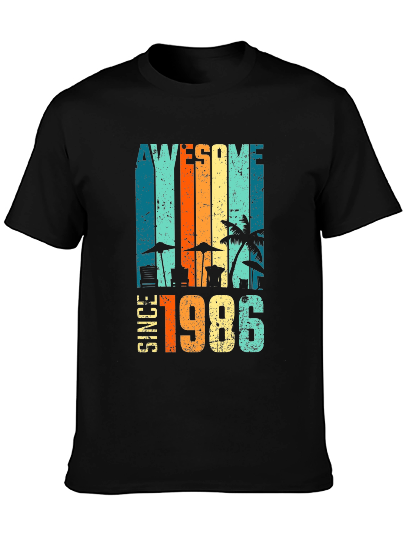 Awesome Since 1986 Retro Beach T-Shirt