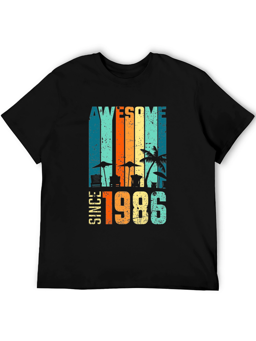 Awesome Since 1986 Retro Beach T-Shirt