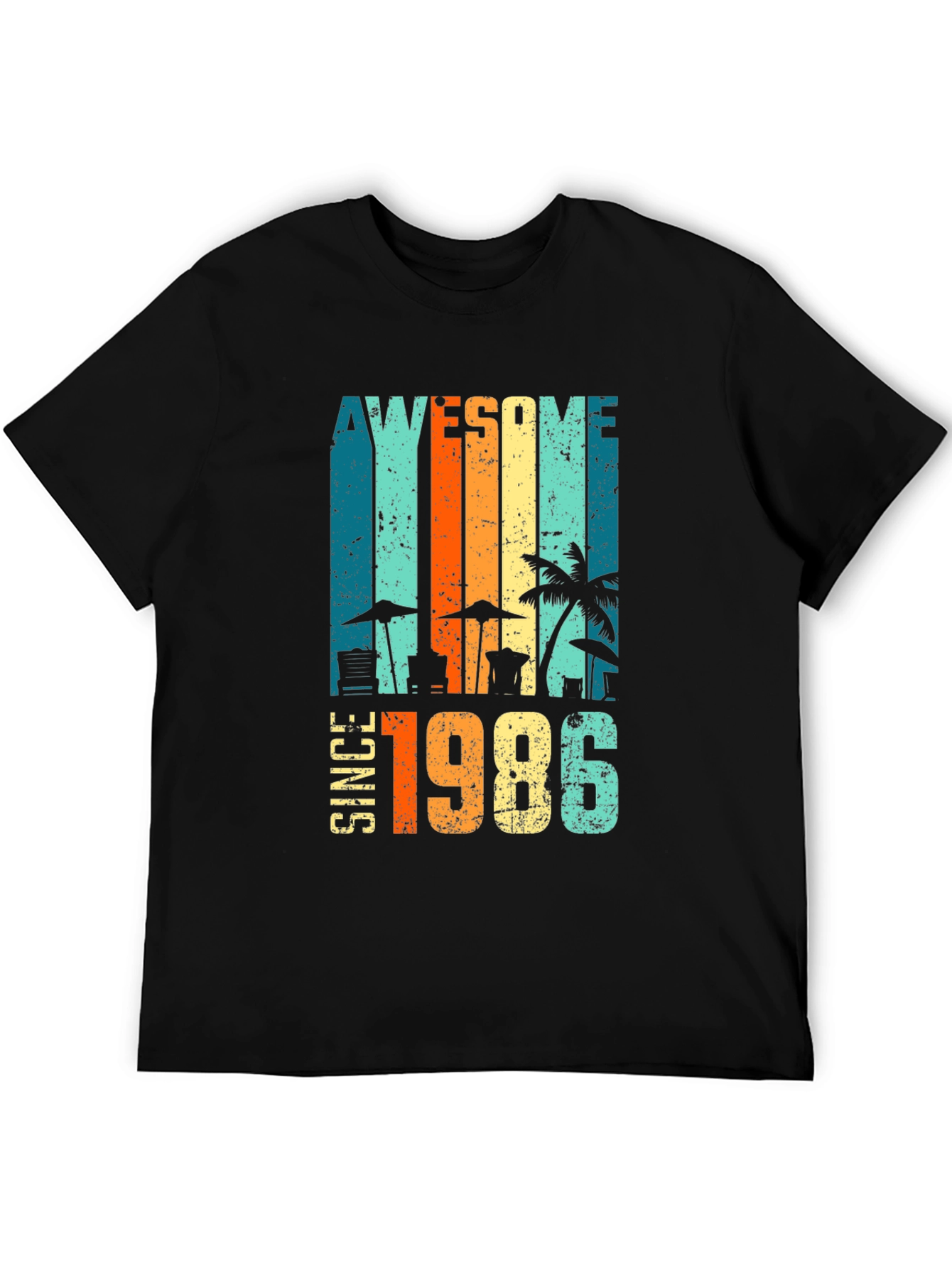 Awesome Since 1986 Retro Beach T-Shirt