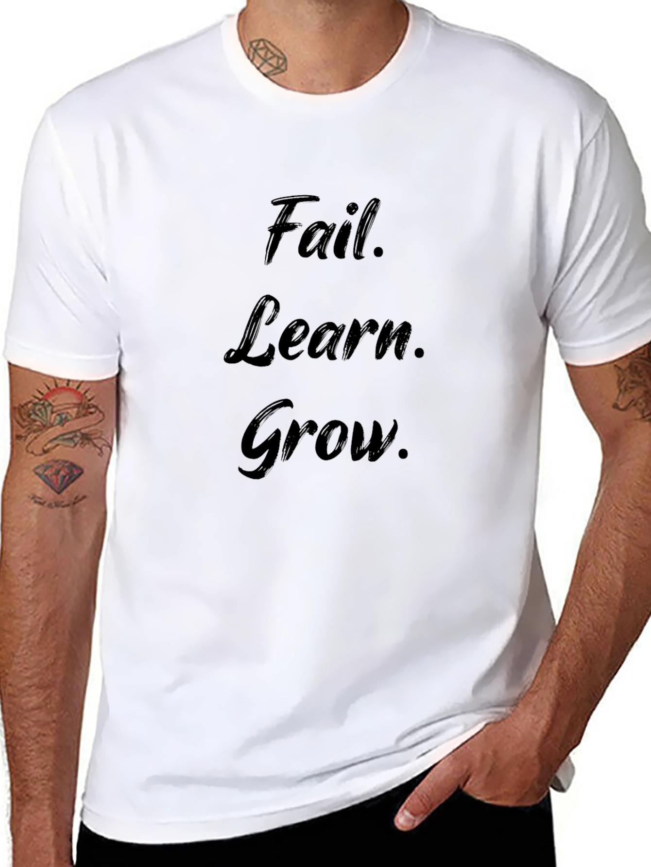 Fail Learn Grow Motivational T-Shirt