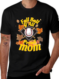 Fall Ball Yall Proud Mom Graphic Tee
