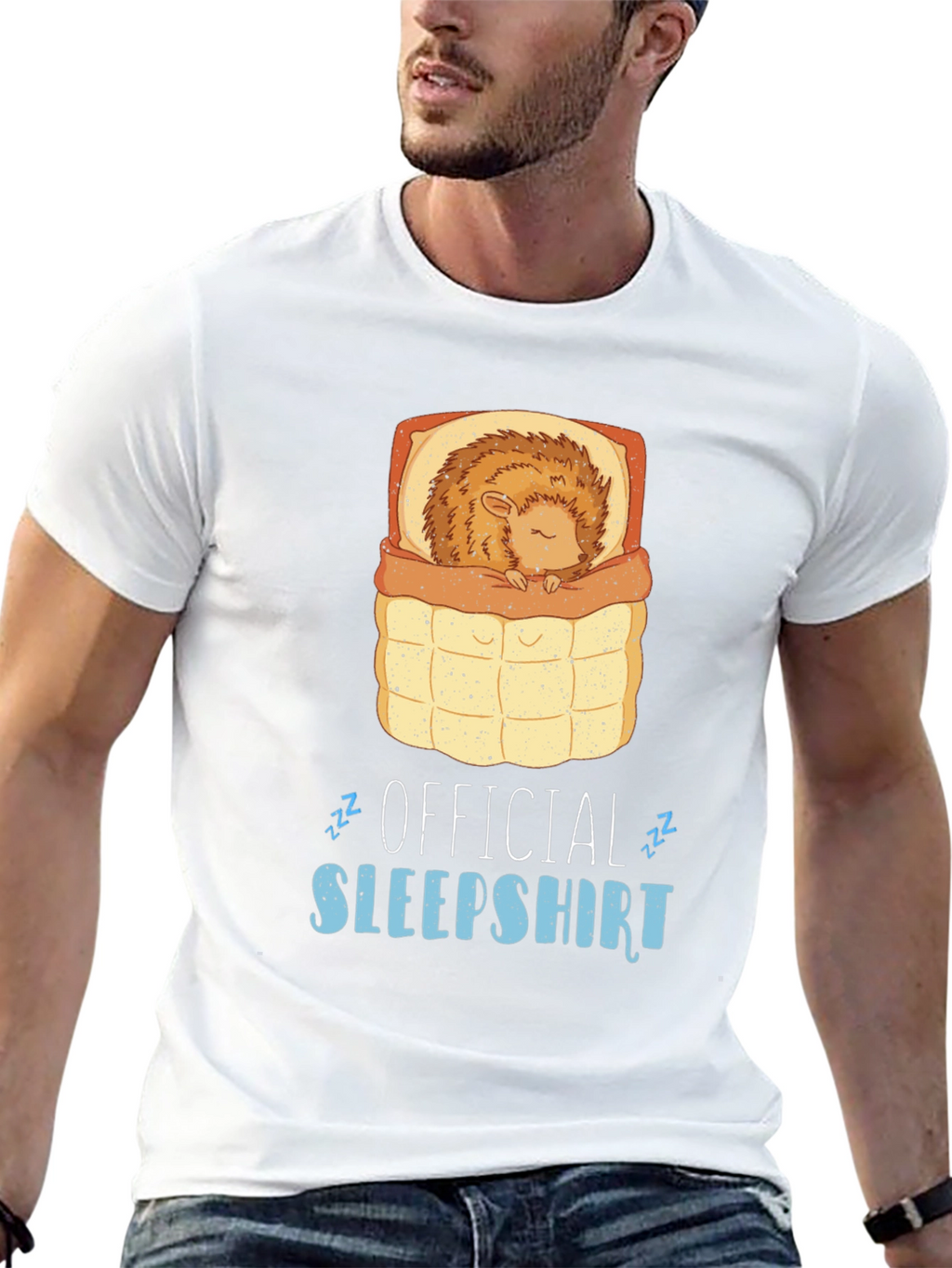Official Sleepshirt Funny Hedgehog Pajama T-Shirt
