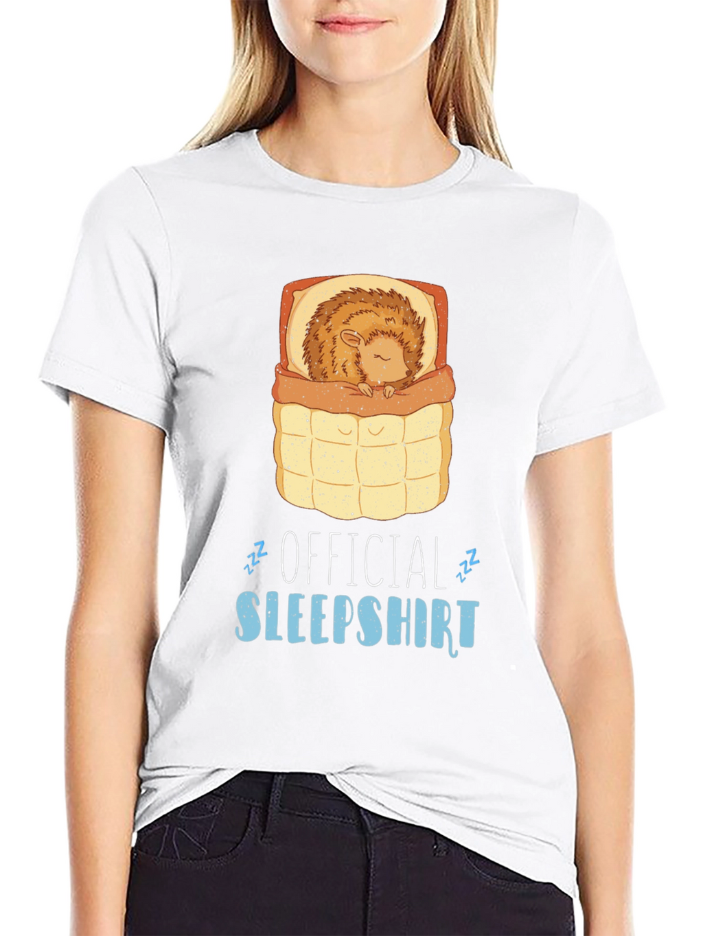 Official Sleepshirt Funny Hedgehog Pajama T-Shirt