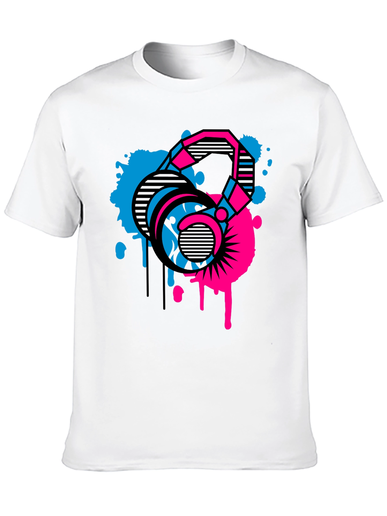 Abstract Kettlebell Graphic T-Shirt - Fitness Apparel