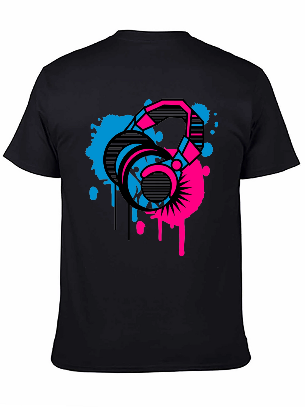Abstract Kettlebell Graphic T-Shirt - Fitness Apparel