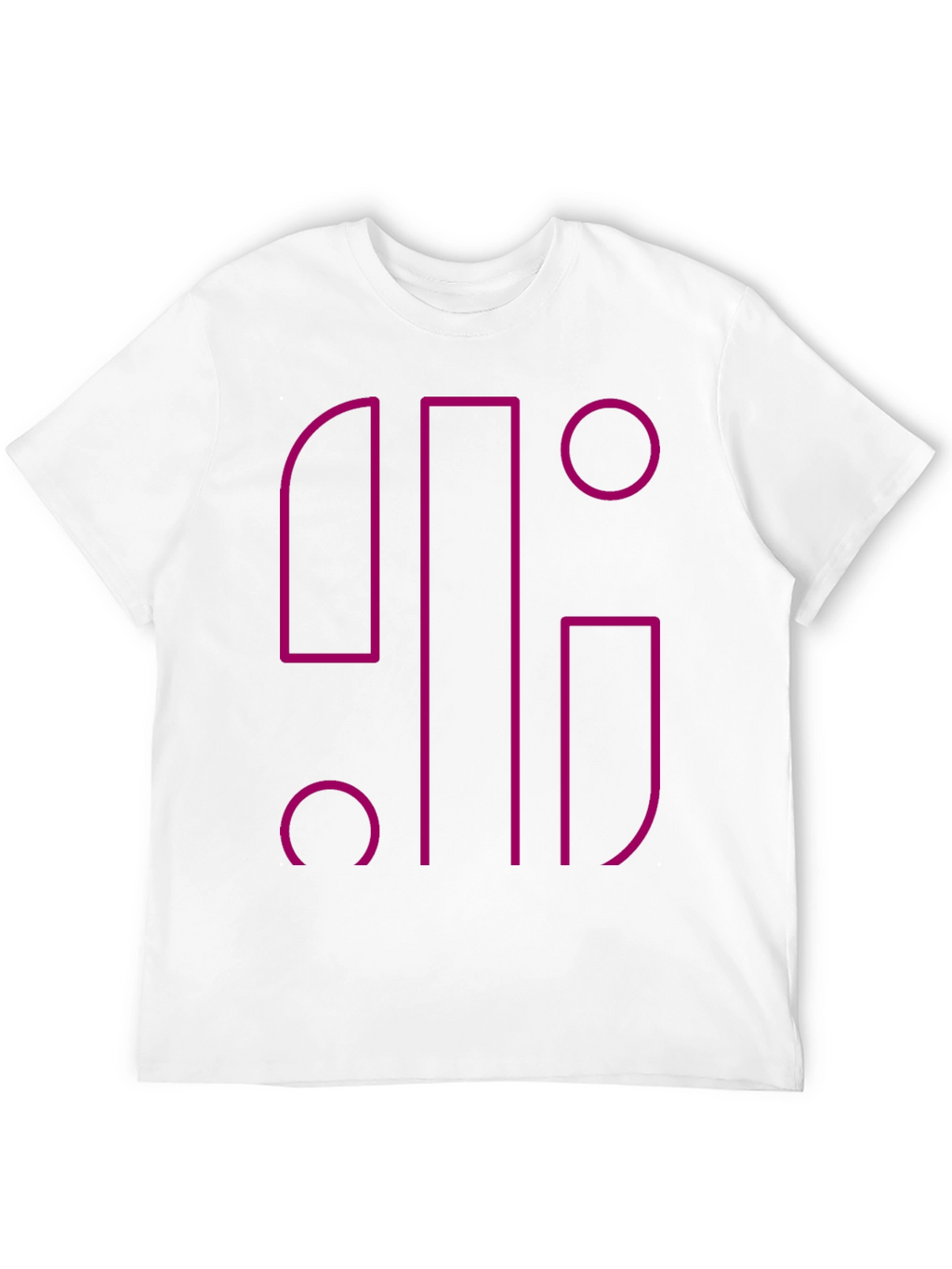 Abstract Geometric Graphic Black T-Shirt