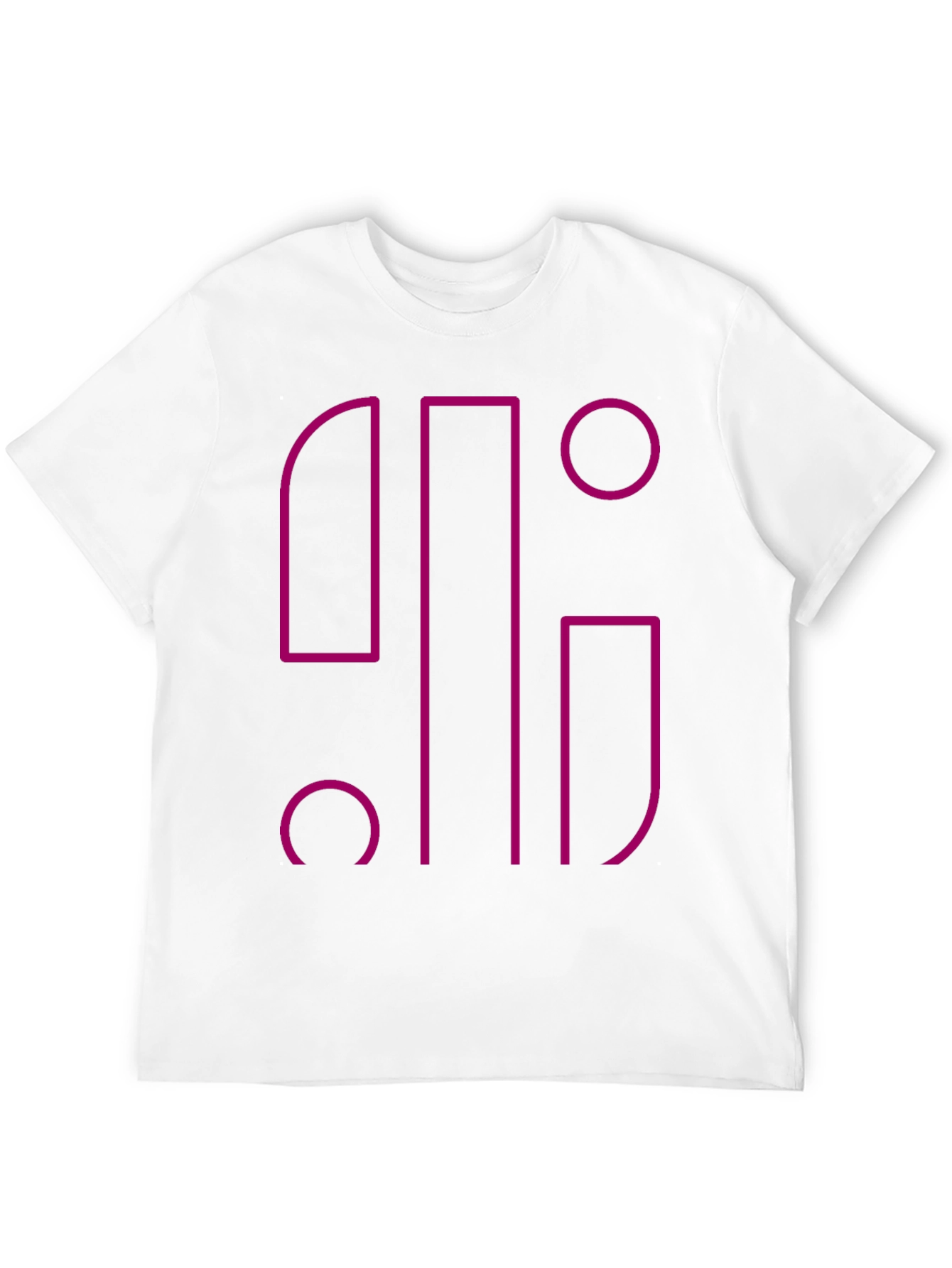 Abstract Geometric Graphic Black T-Shirt