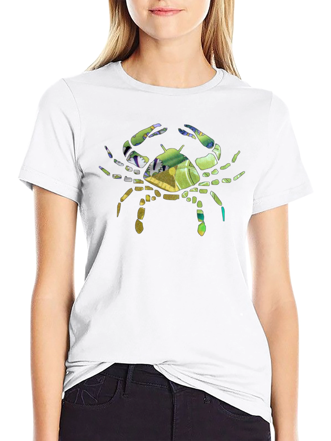 Crab Graphic Tee - Tropical Style