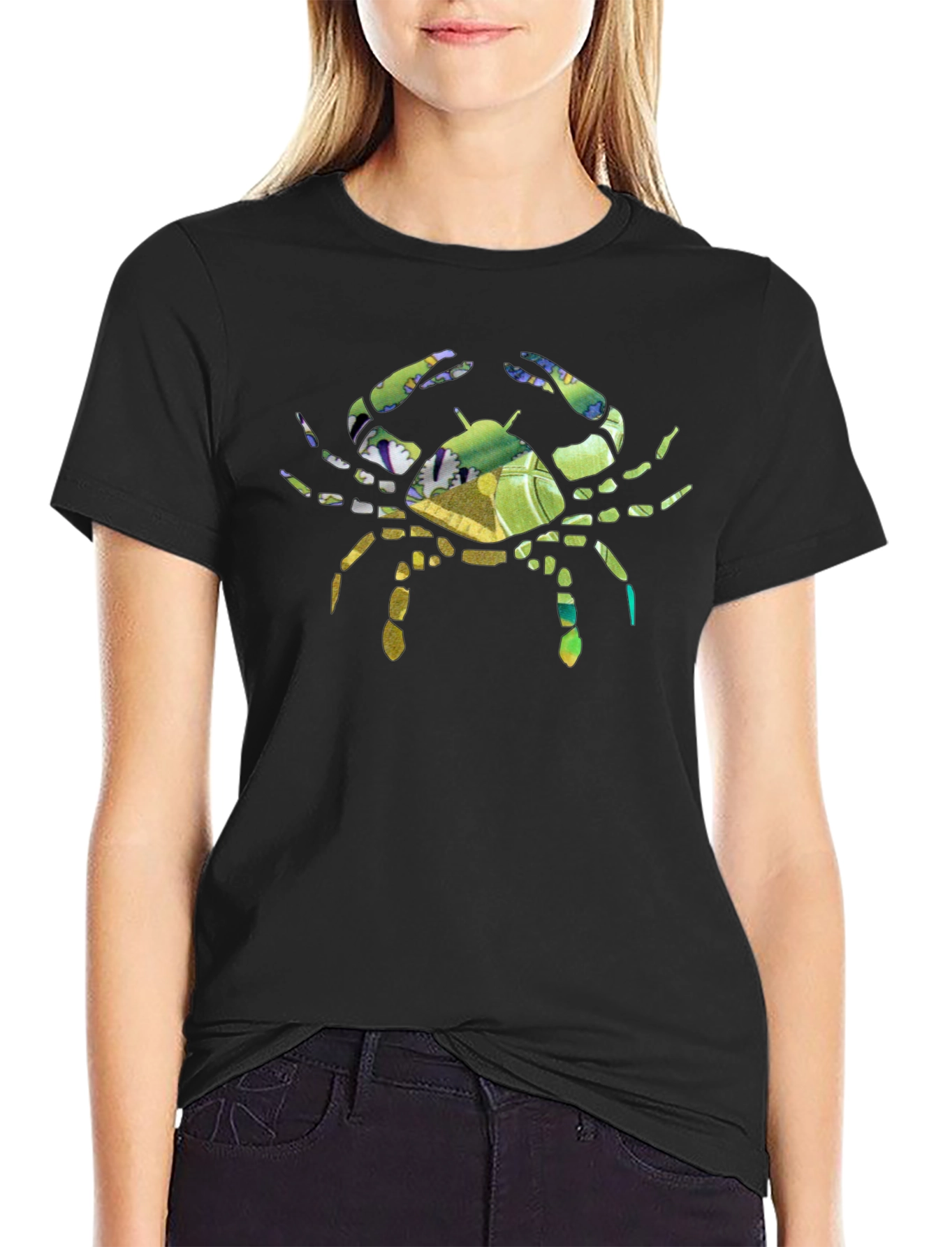 Crab Graphic Tee - Tropical Style
