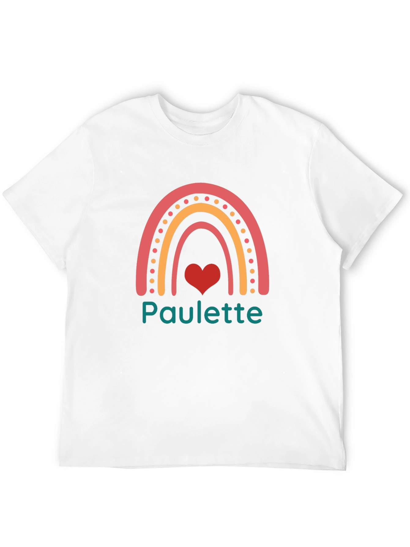 Paulette Rainbow Heart Graphic Tee