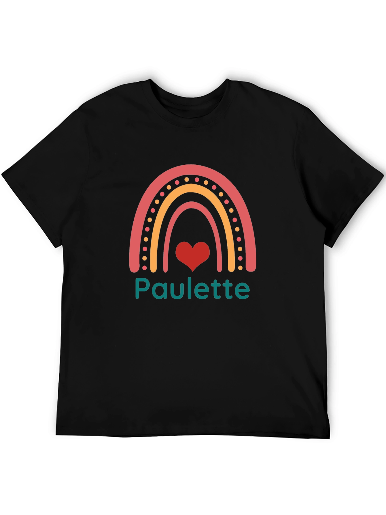 Paulette Rainbow Heart Graphic Tee