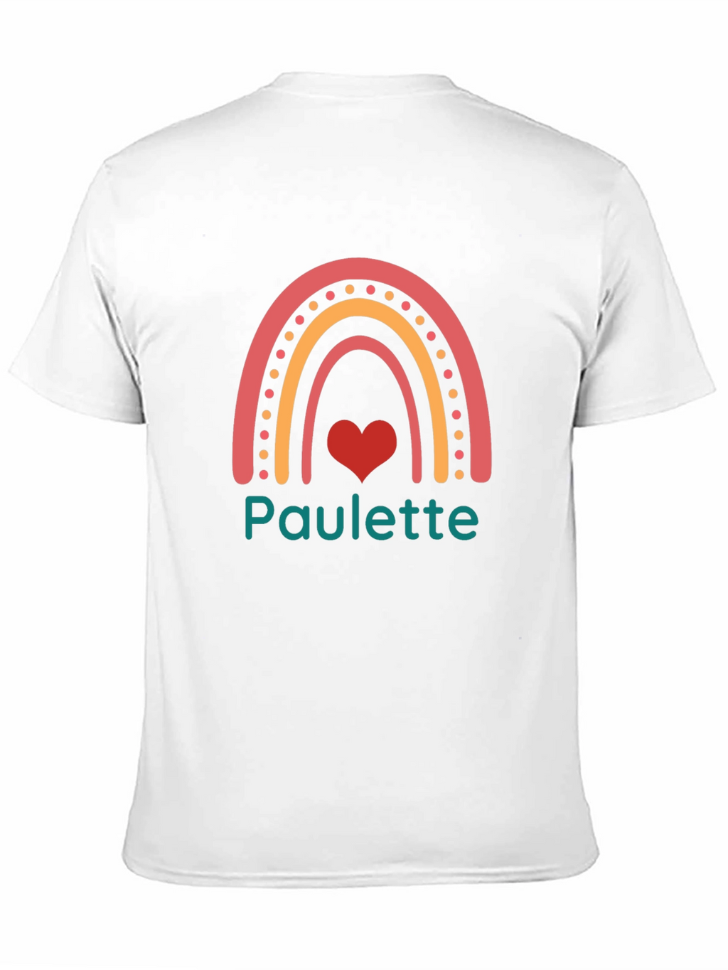 Paulette Rainbow Heart Graphic Tee