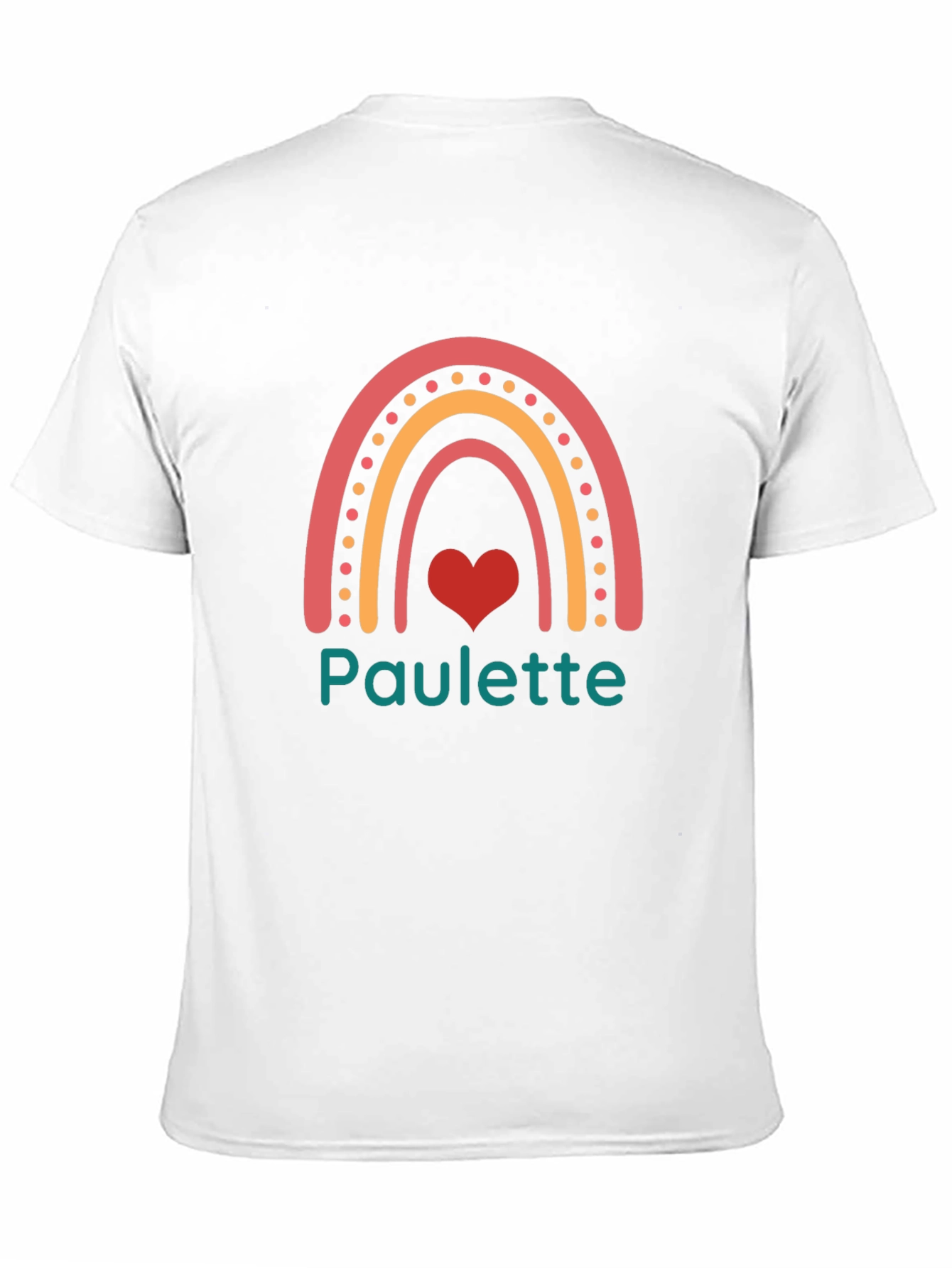 Paulette Rainbow Heart Graphic Tee