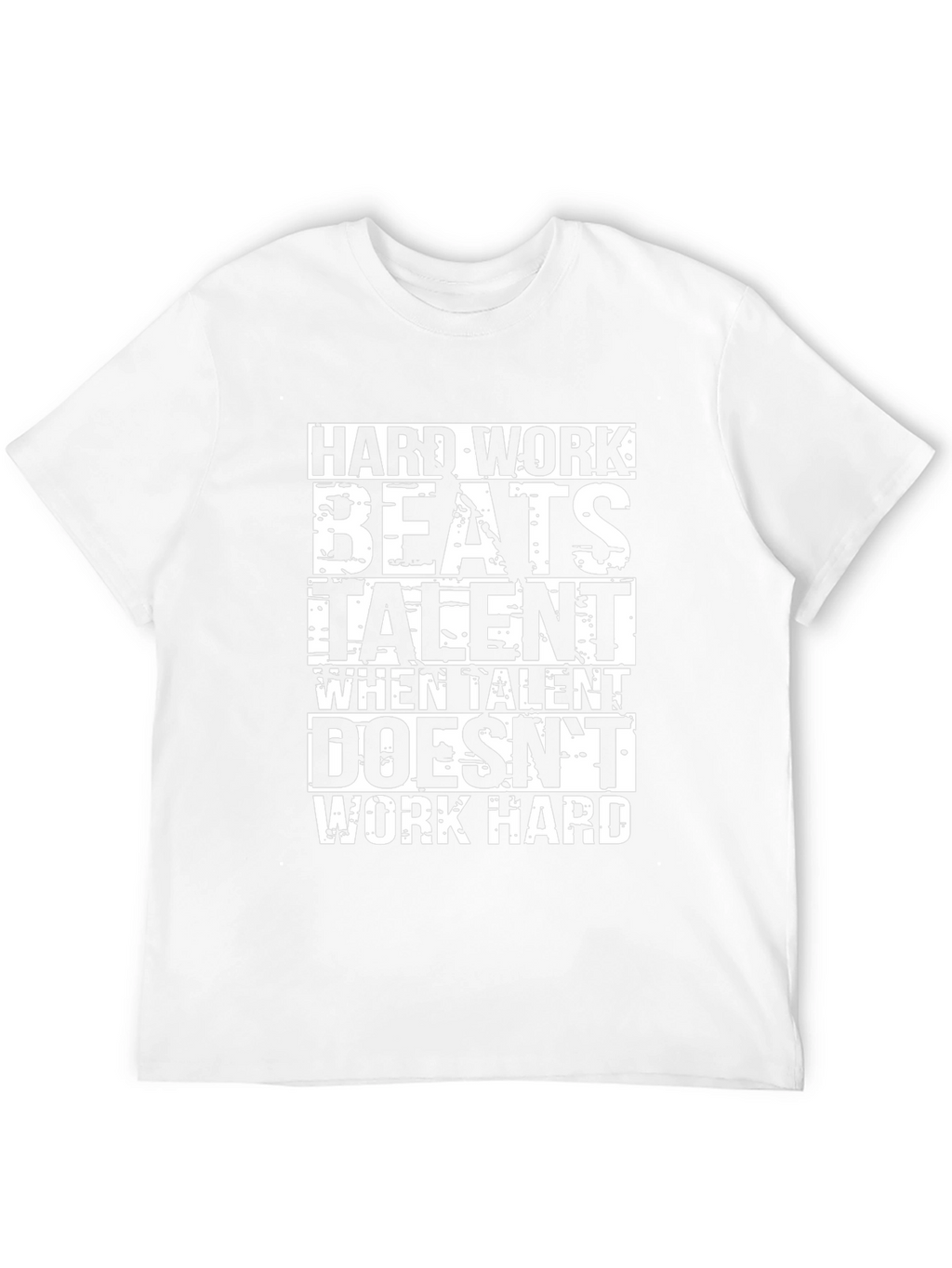 Hard Work Beats Talent Graphic Black T-Shirt