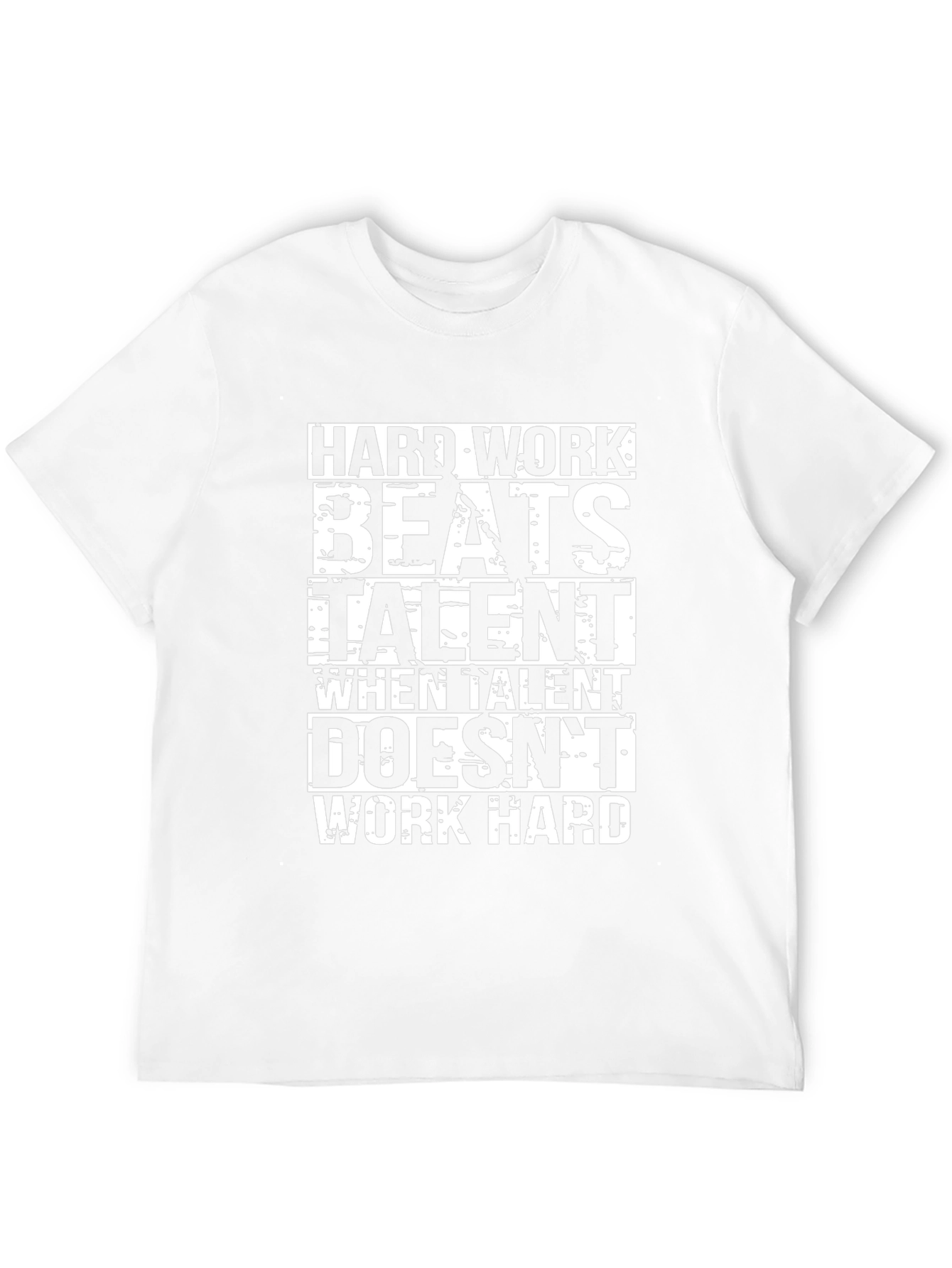 Hard Work Beats Talent Graphic Black T-Shirt