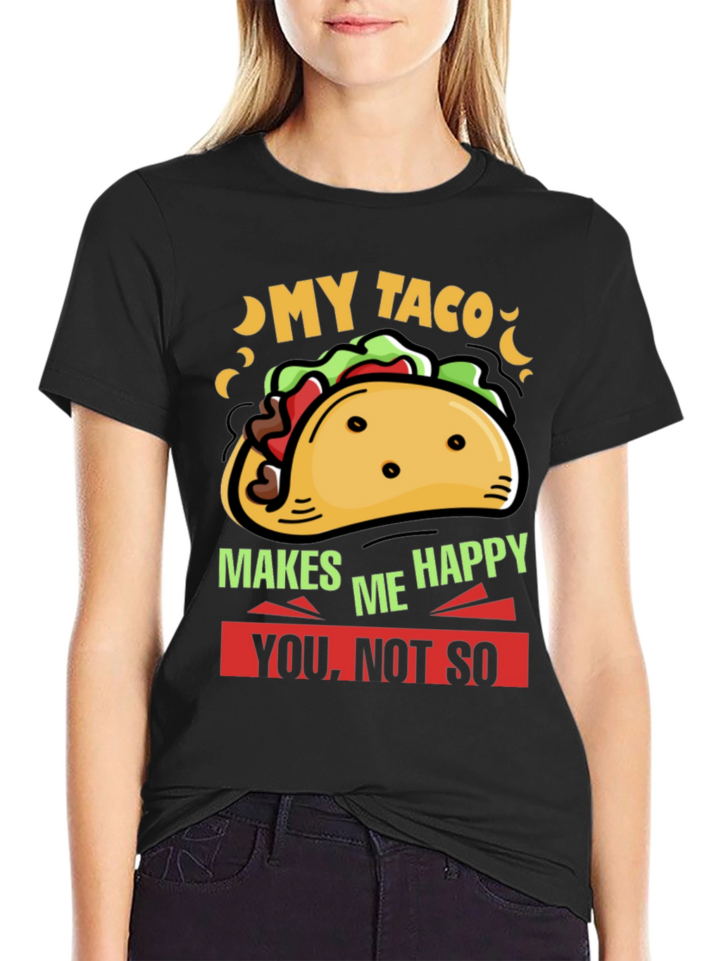 My Taco Makes Me Happy Graphic Tee