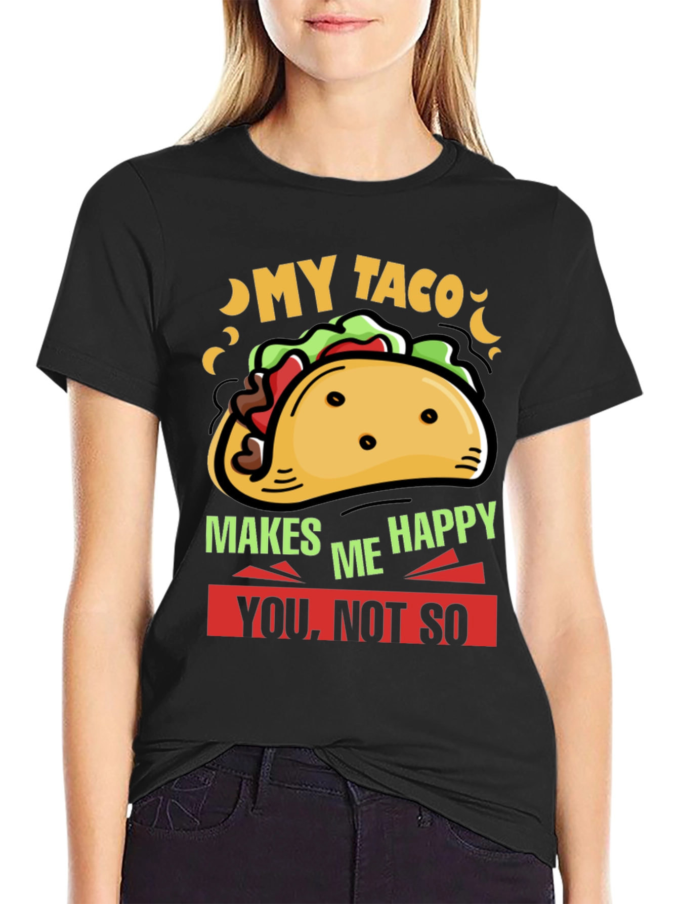 My Taco Makes Me Happy Graphic Tee