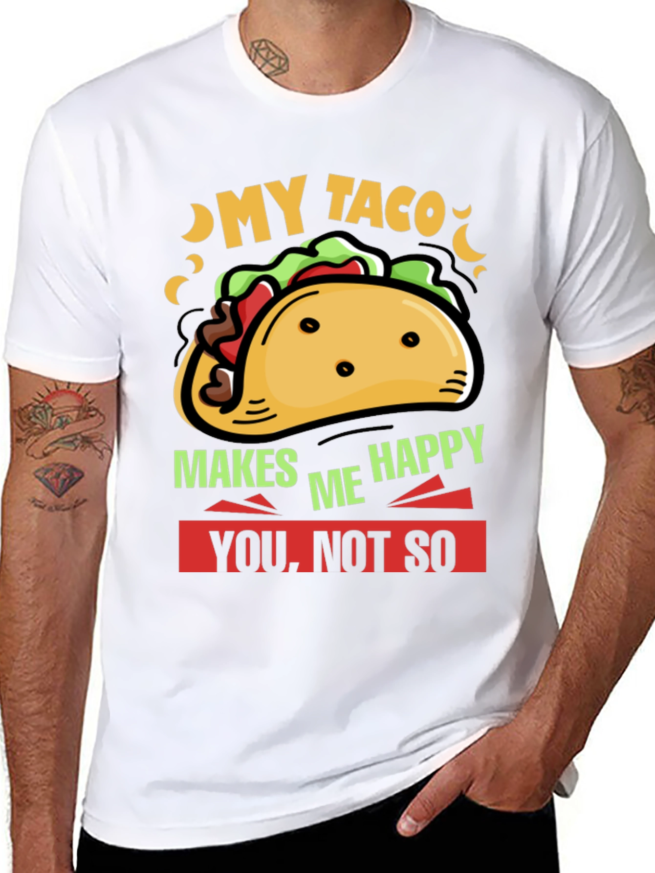 My Taco Makes Me Happy Graphic Tee