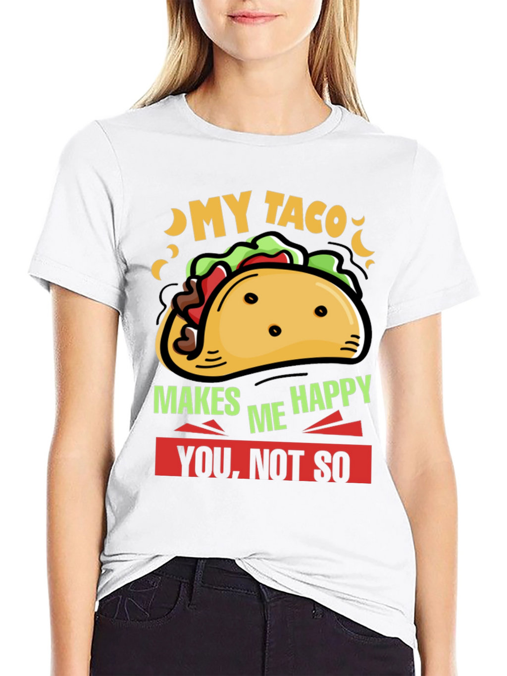 My Taco Makes Me Happy Graphic Tee