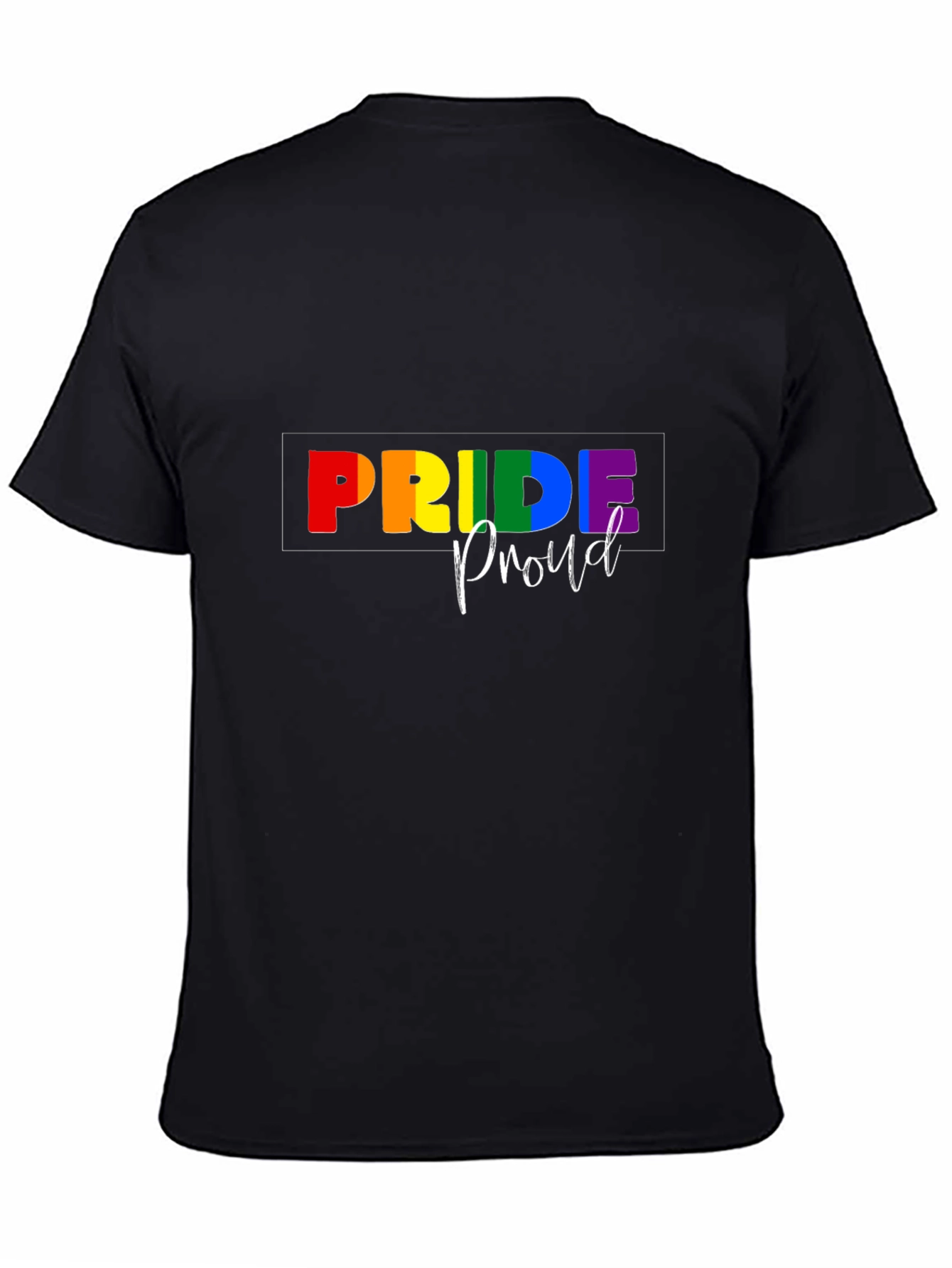 Pride Proud Graphic Tee - Black Unisex T-Shirt