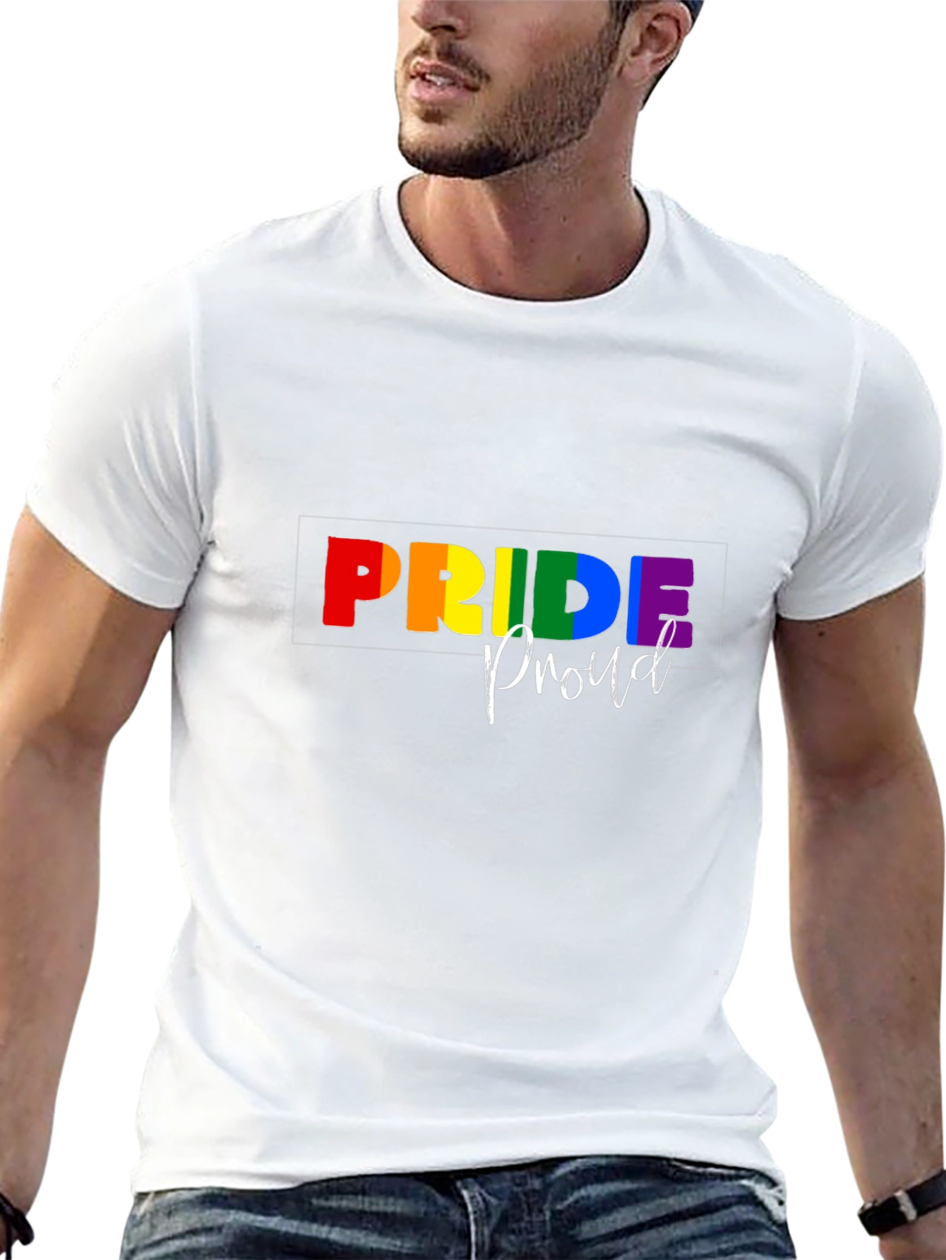 Pride Proud Graphic Tee - Black Unisex T-Shirt