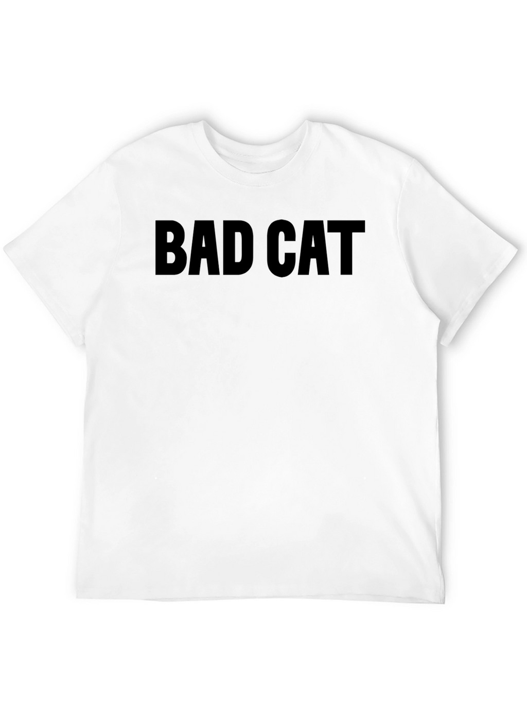 Bad Cat Graphic Tee - Black Cotton T-Shirt