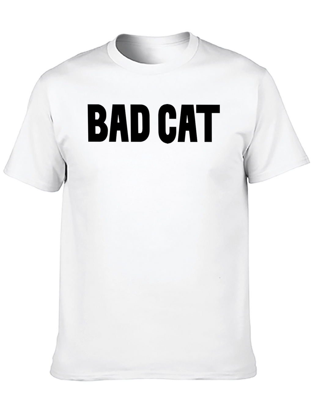 Bad Cat Graphic Tee - Black Cotton T-Shirt