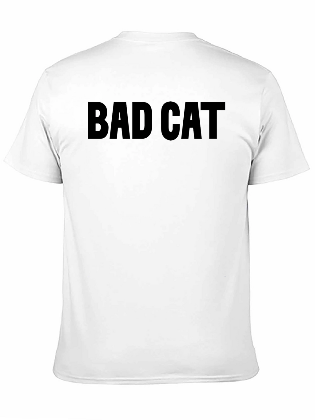 Bad Cat Graphic Tee - Black Cotton T-Shirt