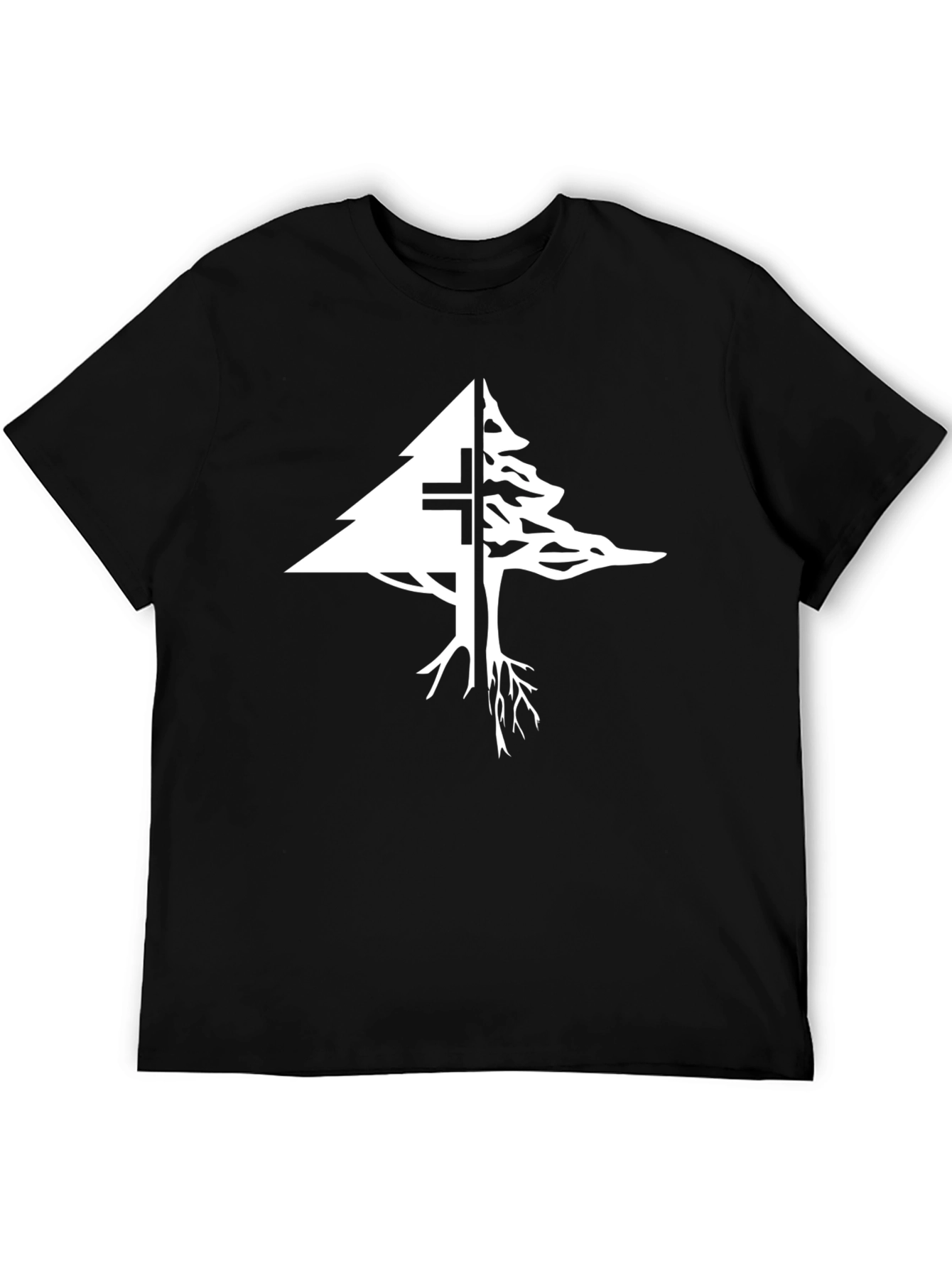 Lebanon Cedar Tree Cross Graphic T-Shirt