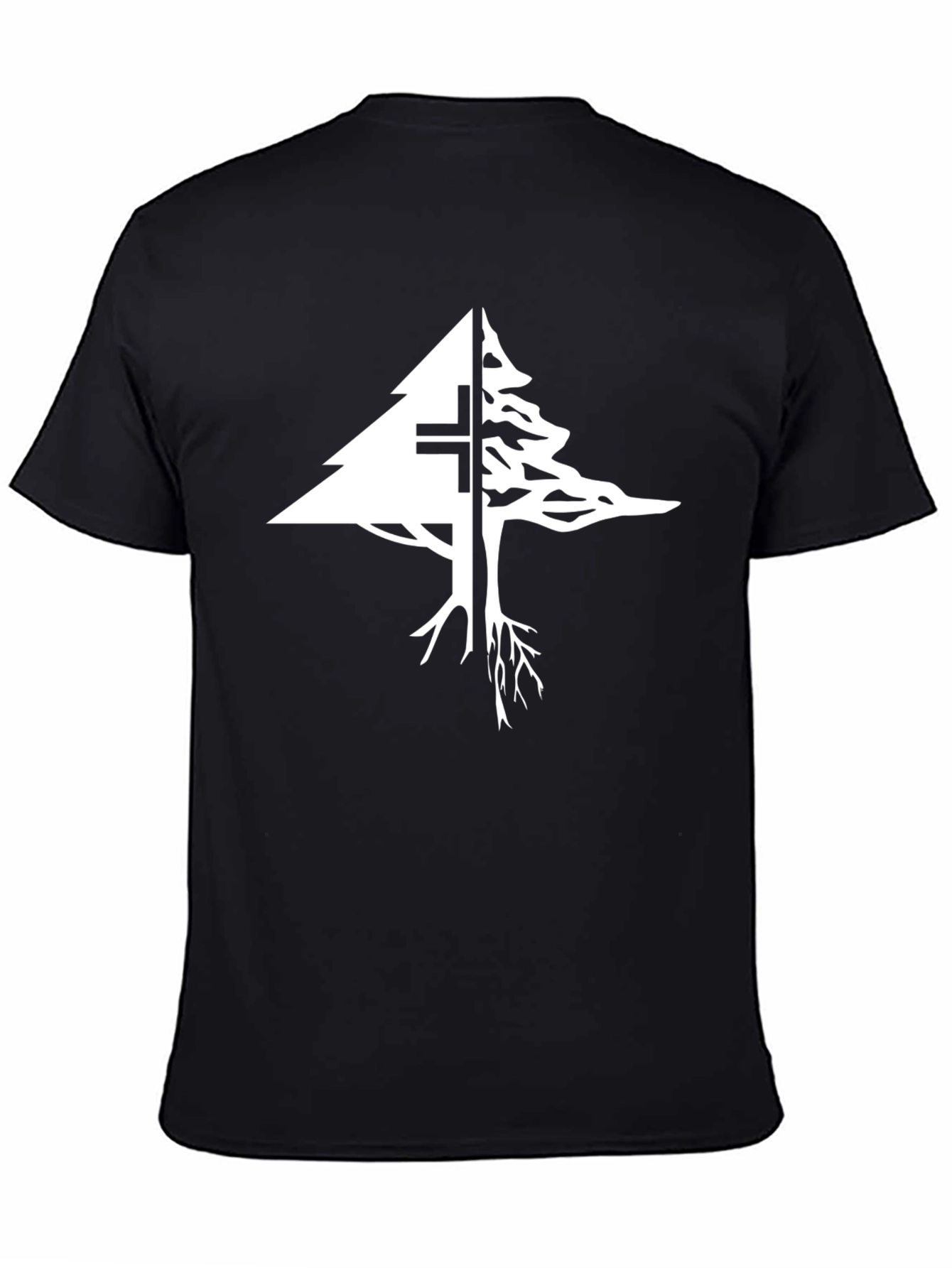 Lebanon Cedar Tree Cross Graphic T-Shirt