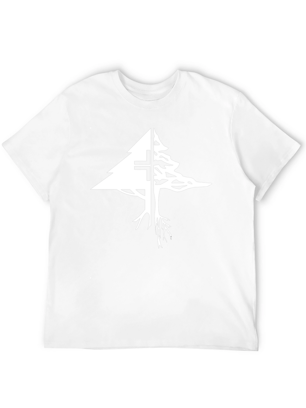 Lebanon Cedar Tree Cross Graphic T-Shirt