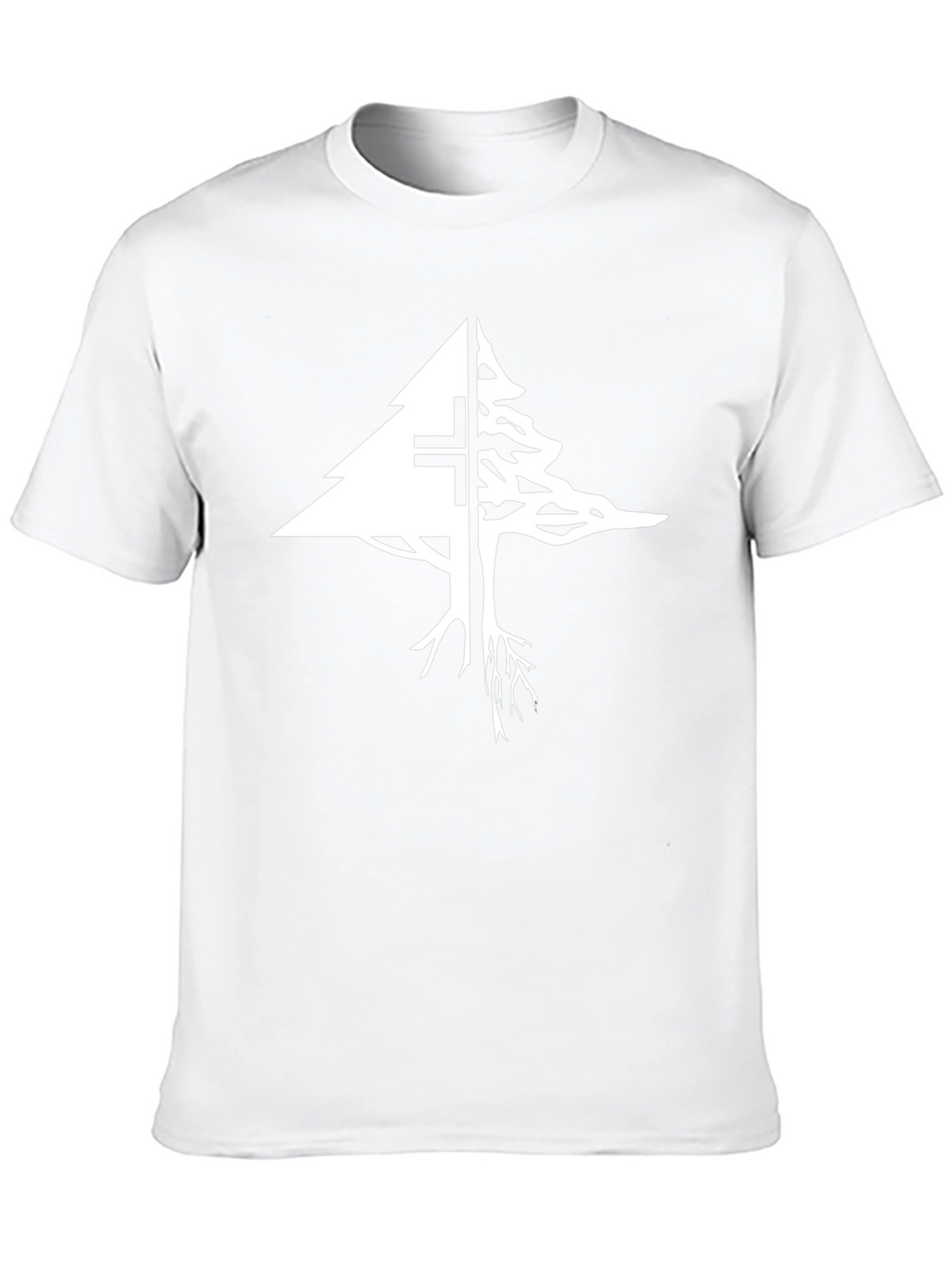 Lebanon Cedar Tree Cross Graphic T-Shirt