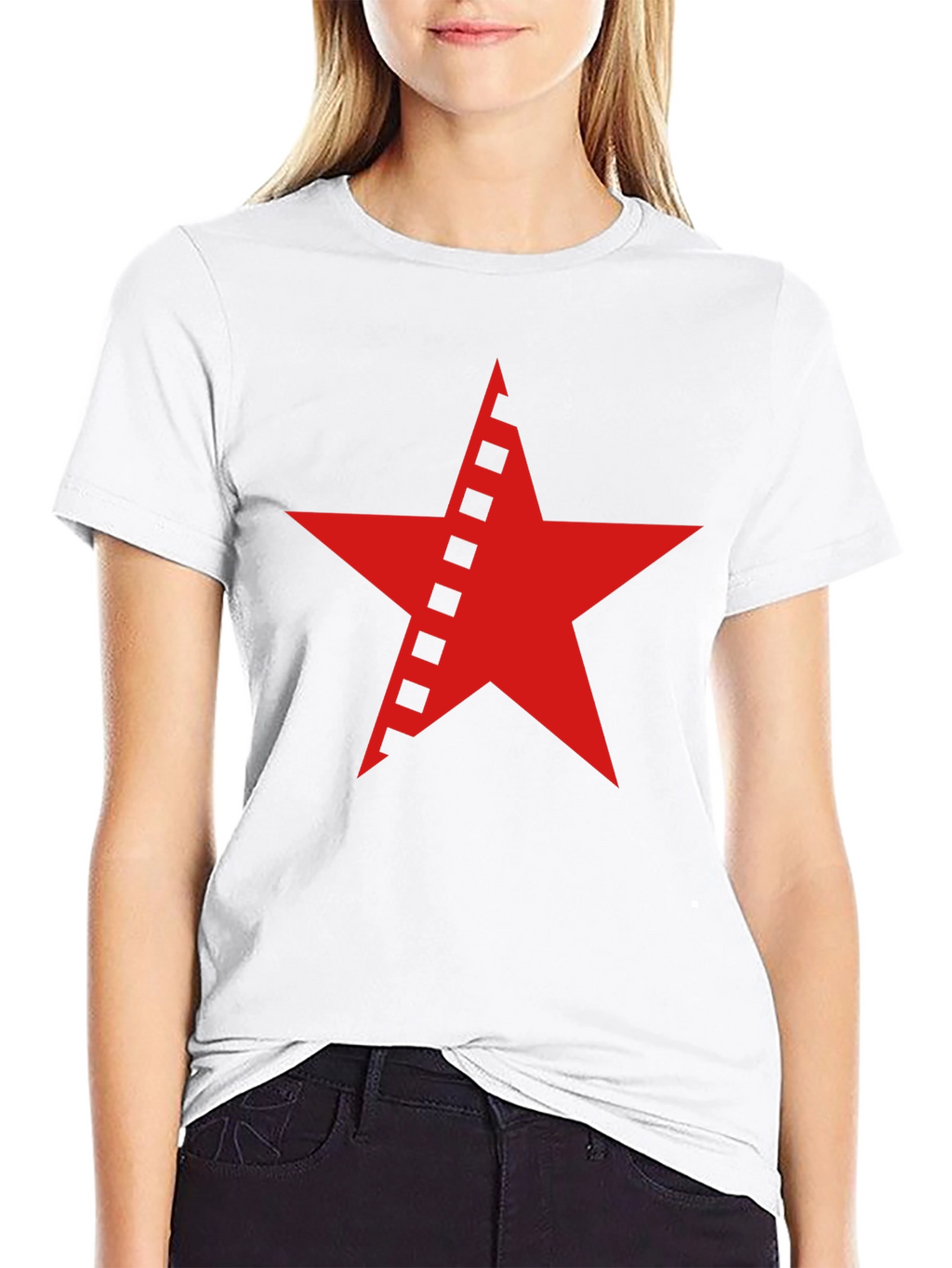 Red Star Graphic Black T-Shirt