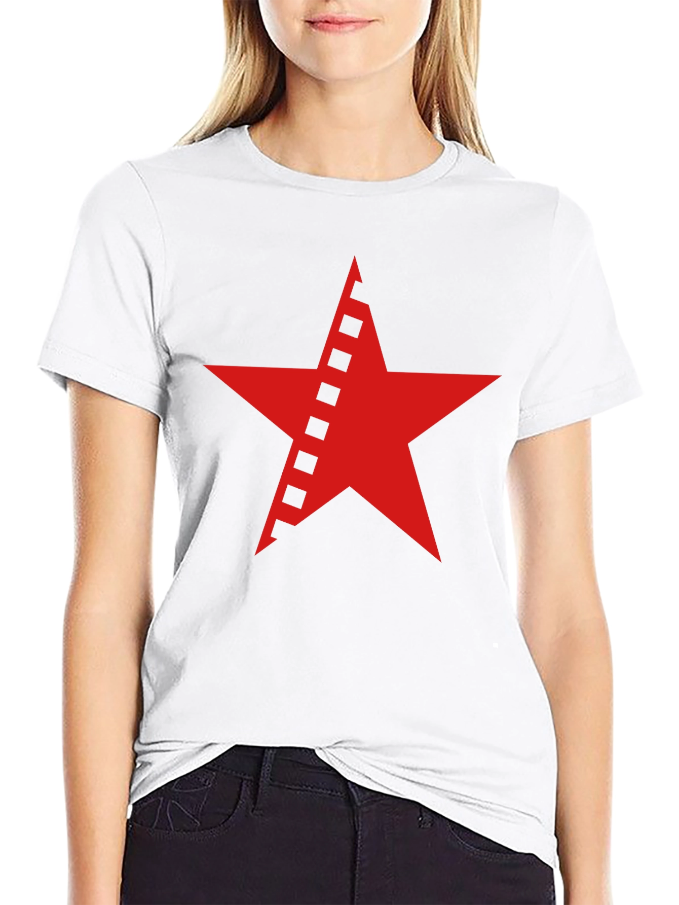 Red Star Graphic Black T-Shirt