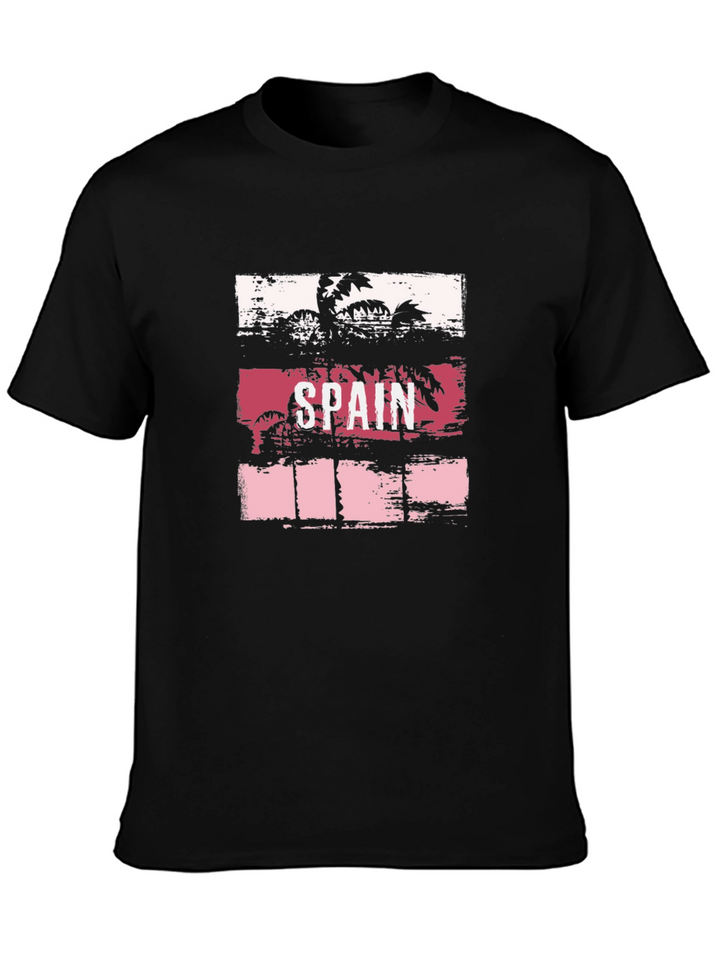 Spain Palm Tree Graphic T-Shirt - Tropical Vacation Tee