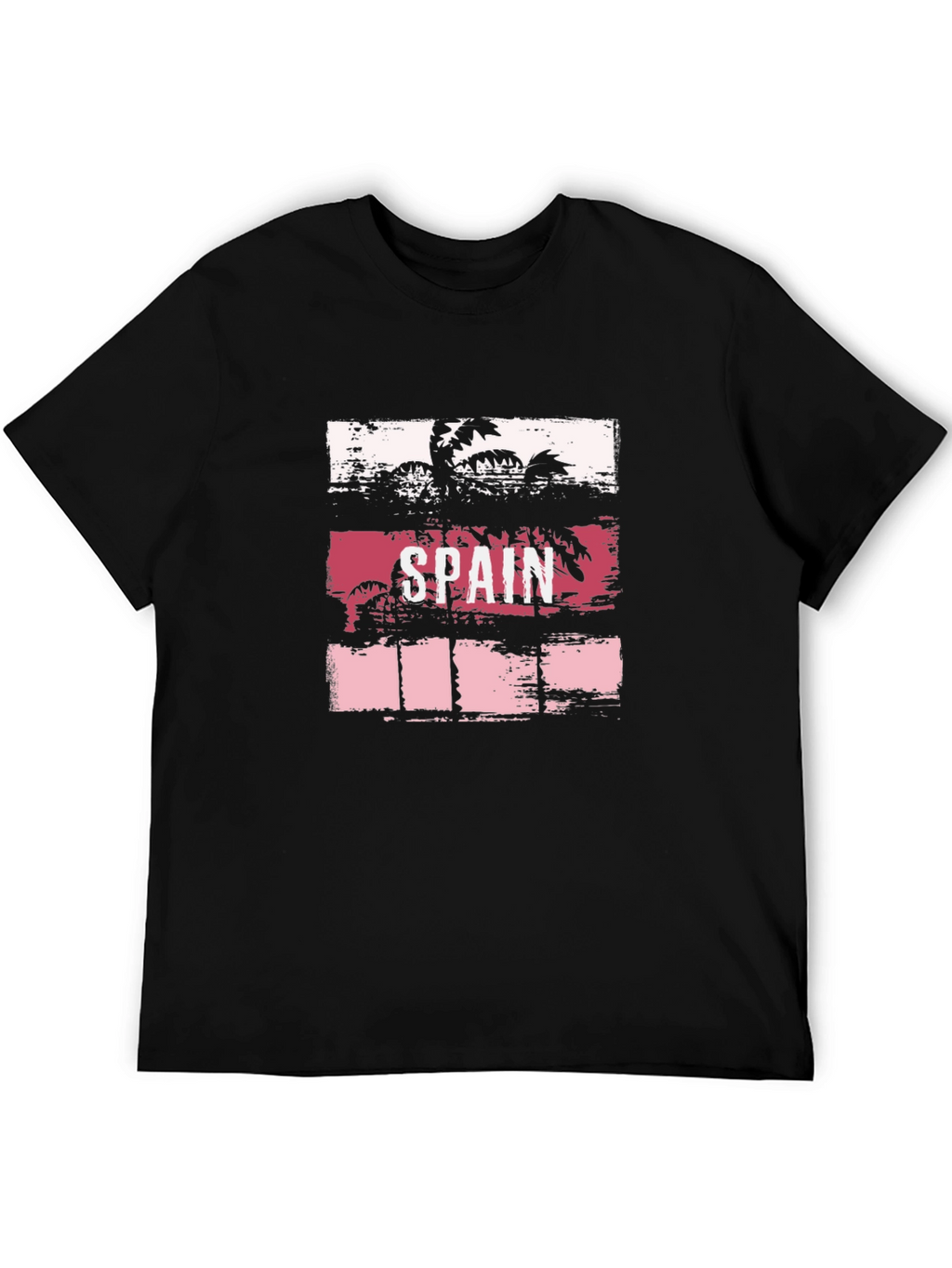 Spain Palm Tree Graphic T-Shirt - Tropical Vacation Tee
