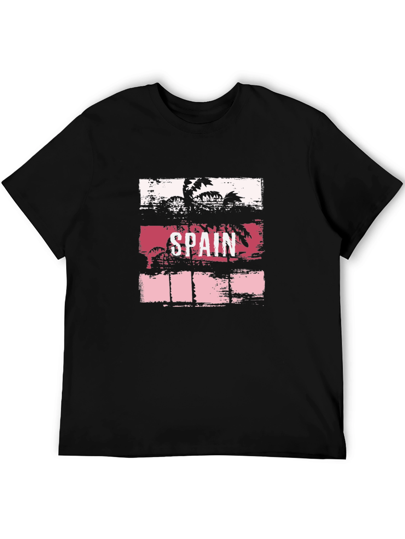 Spain Palm Tree Graphic T-Shirt - Tropical Vacation Tee