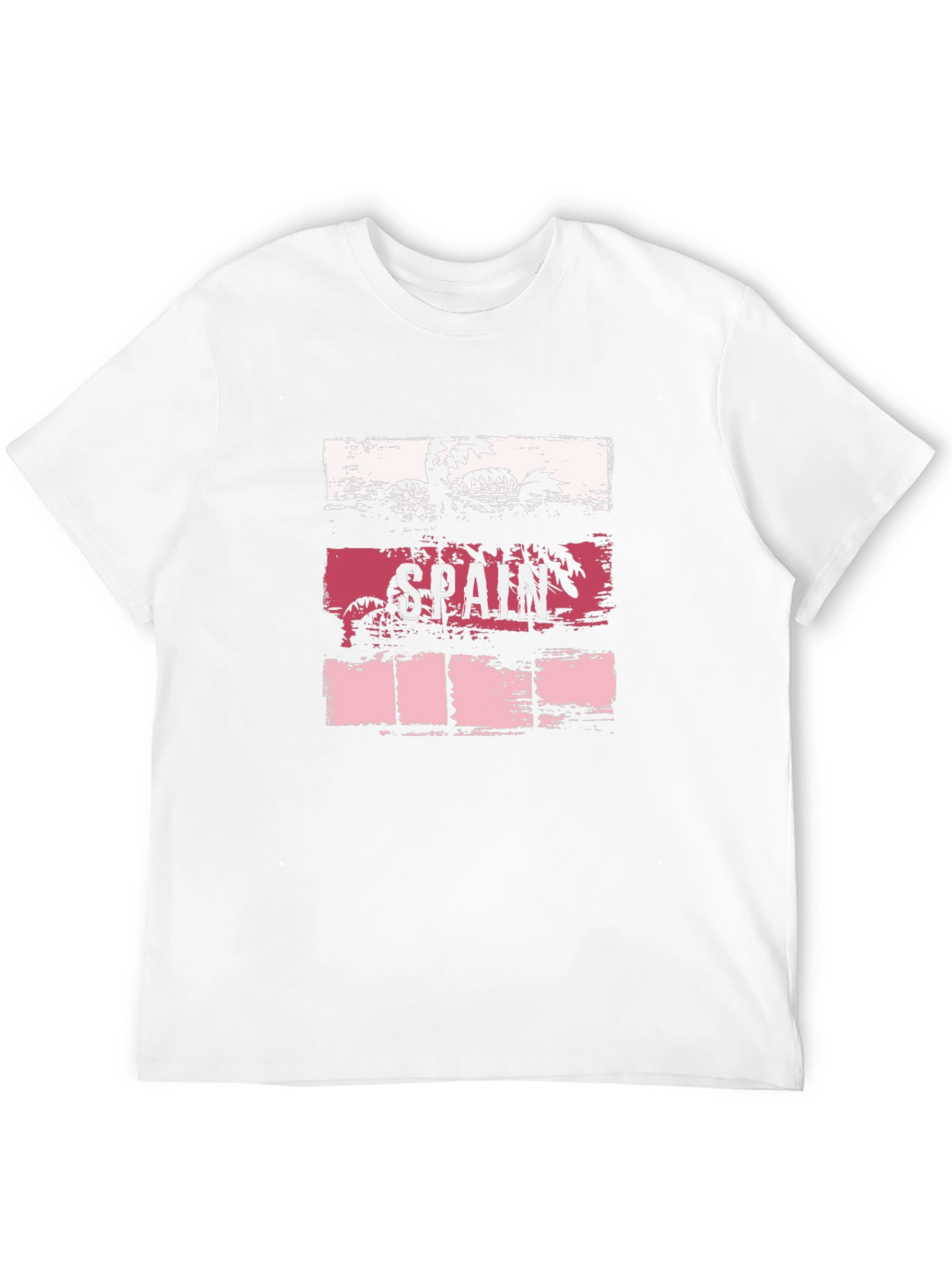 Spain Palm Tree Graphic T-Shirt - Tropical Vacation Tee