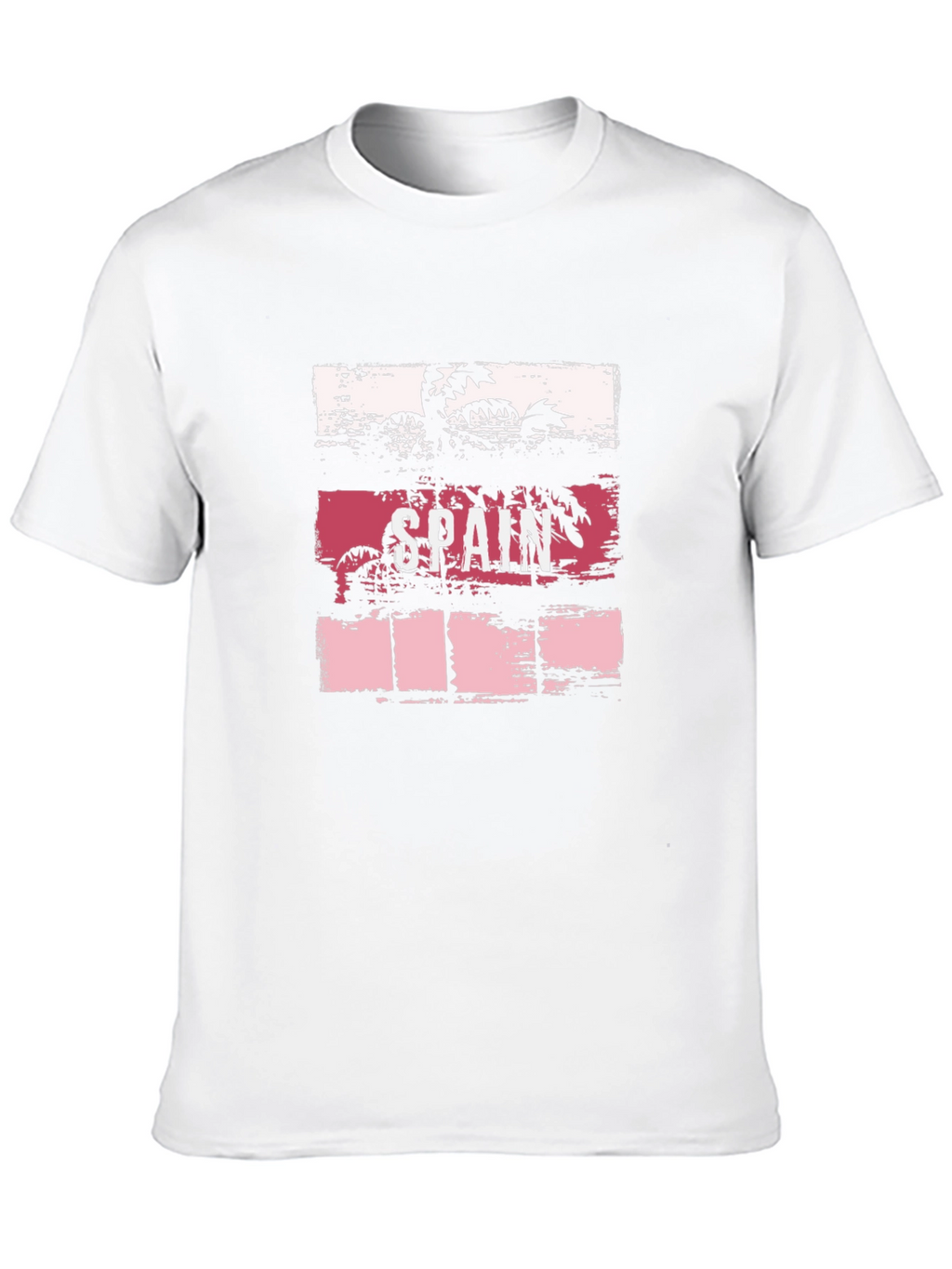 Spain Palm Tree Graphic T-Shirt - Tropical Vacation Tee