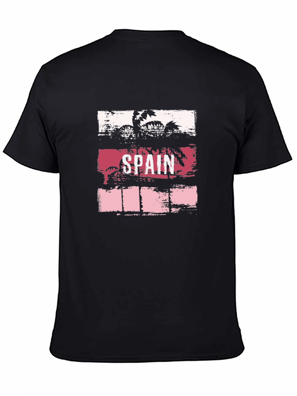 Spain Palm Tree Graphic T-Shirt - Tropical Vacation Tee
