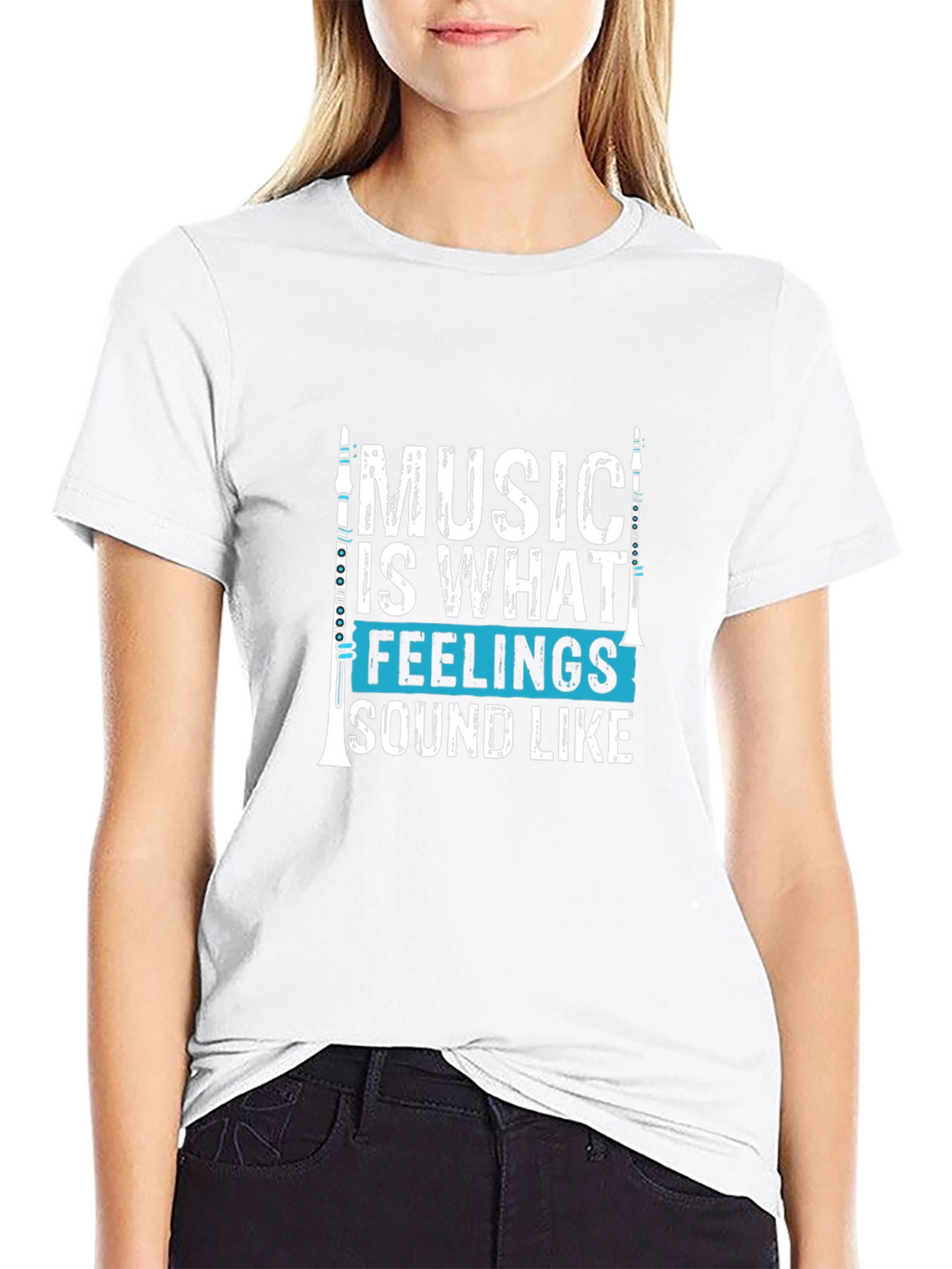 Music Is What Feelings Sound Like Graphic T-Shirt
