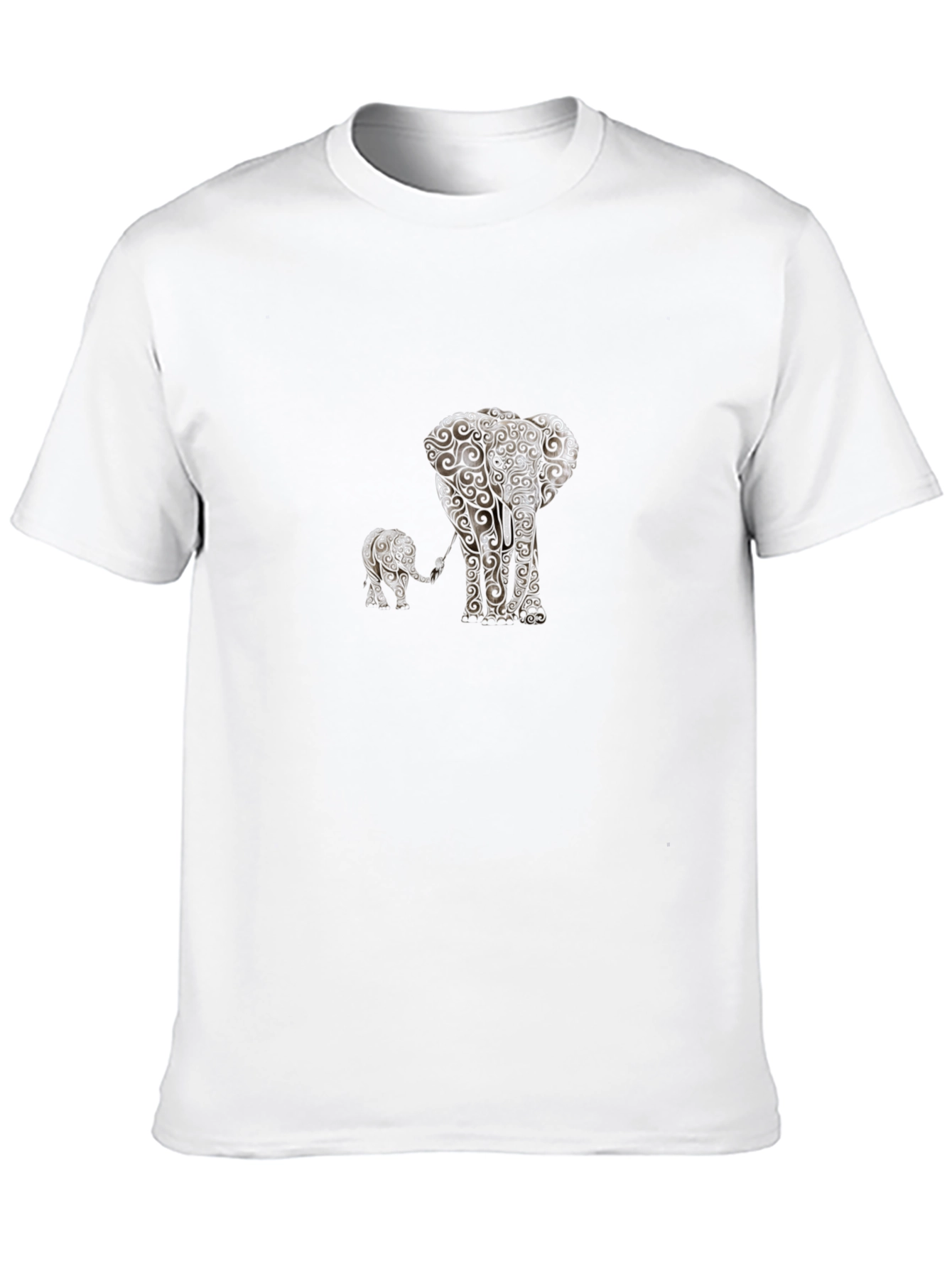 Elephant Family Black T-Shirt