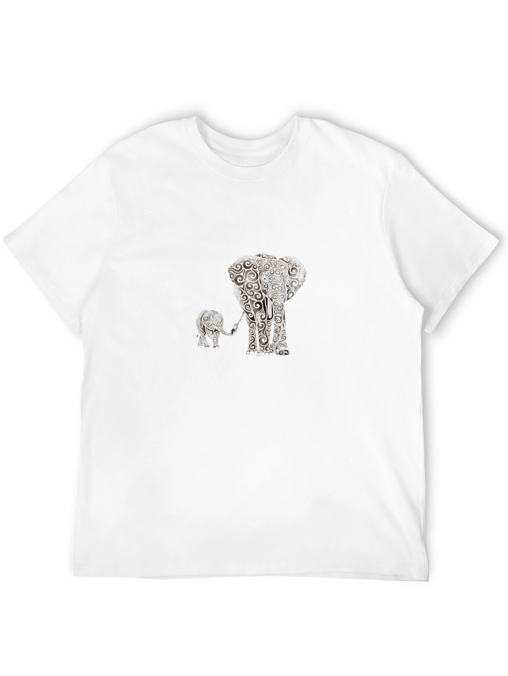 Elephant Family Black T-Shirt